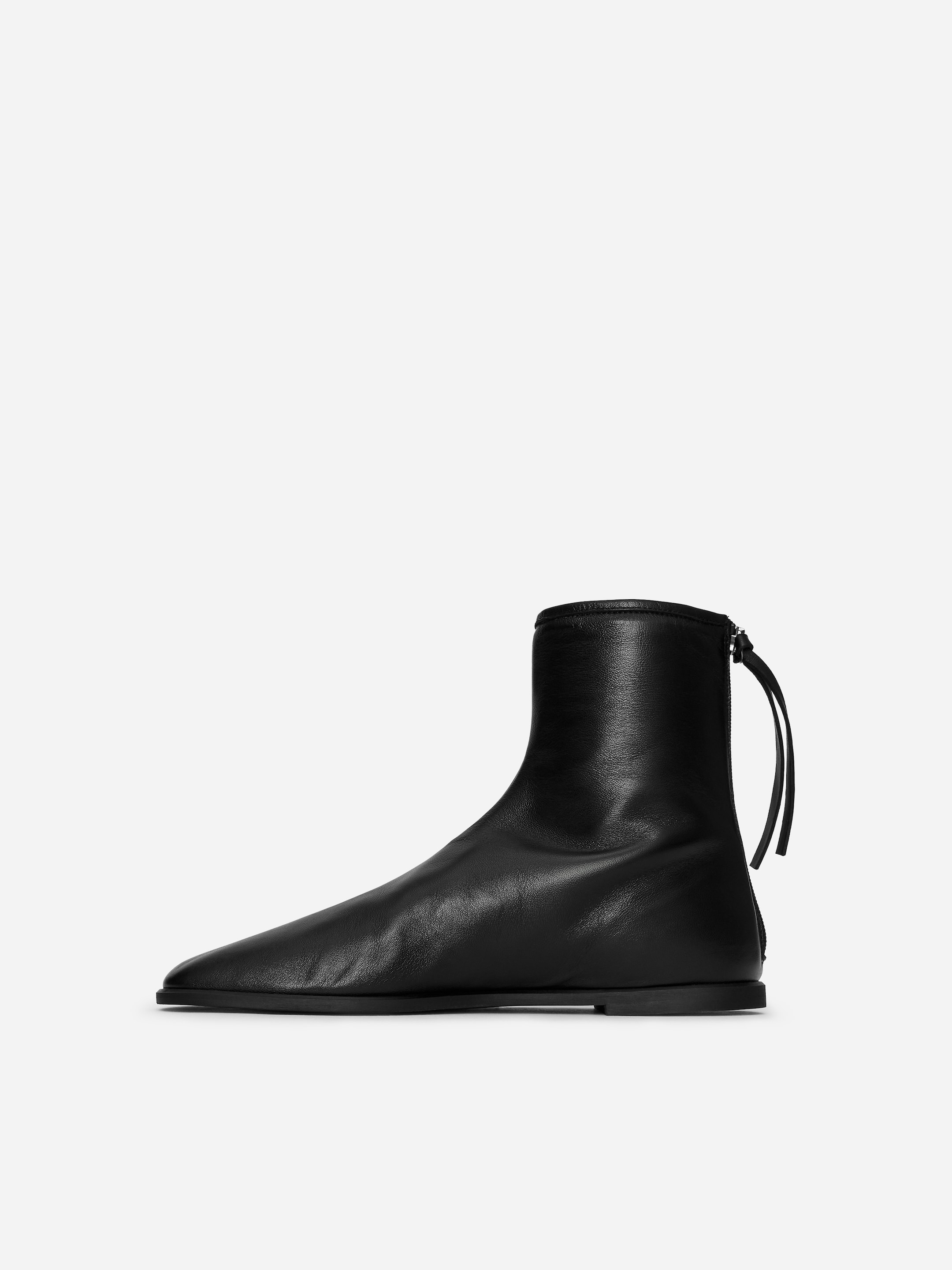 Leather Sock Boots - Black - Women - StillMedia/DescriptiveStillLife - 2