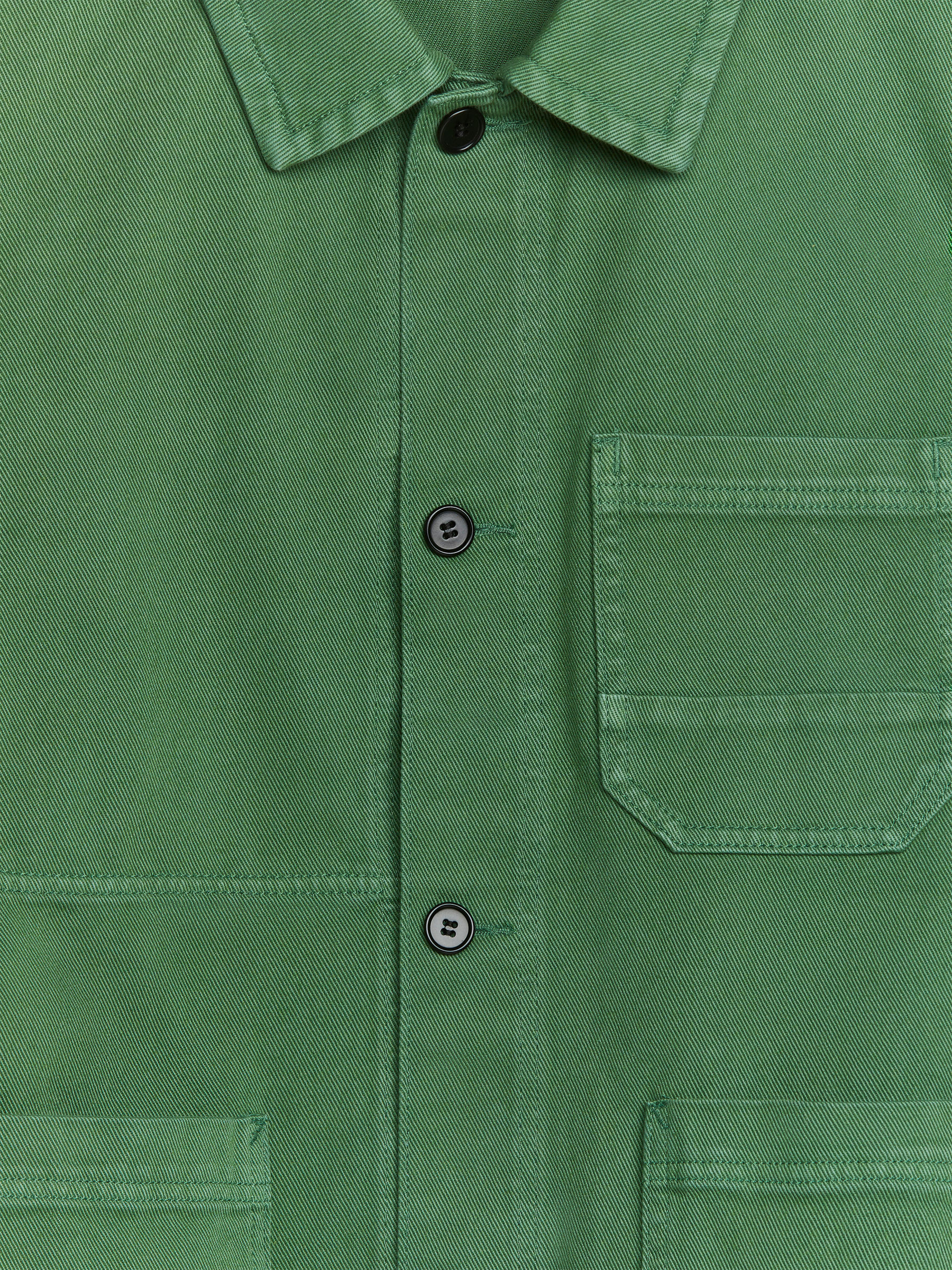 Overdyed-Overshirt aus Twill - Grün - Regular Fit - Herren - StillMedia/DescriptiveDetail - 1