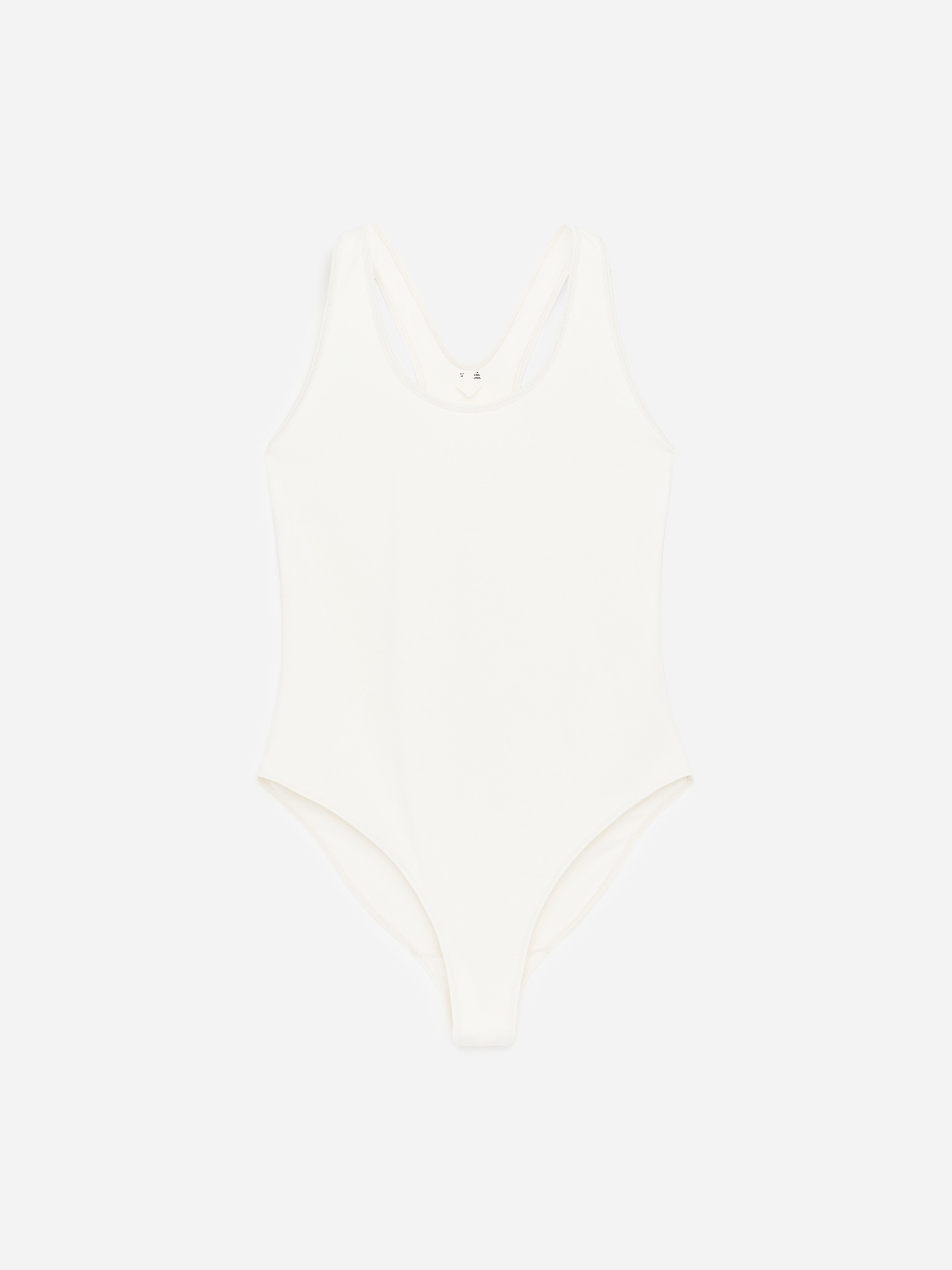 Body met racerback - Wit/Zwart