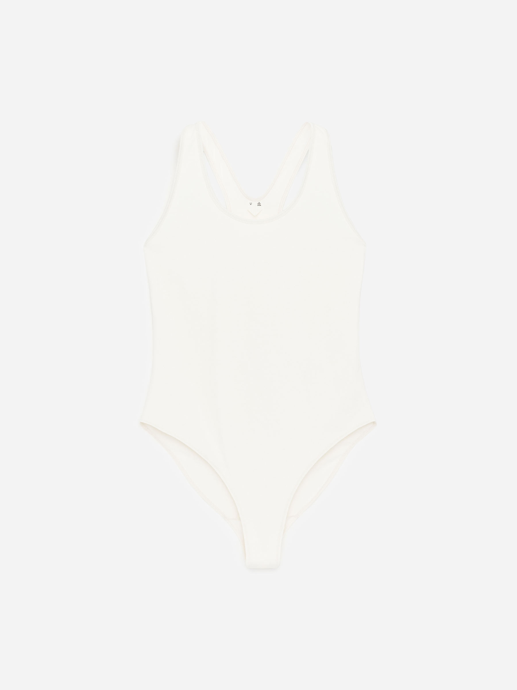 Racerback Bodysuit - White - Slim fit - Women - StillMedia/DescriptiveStillLife - 1
