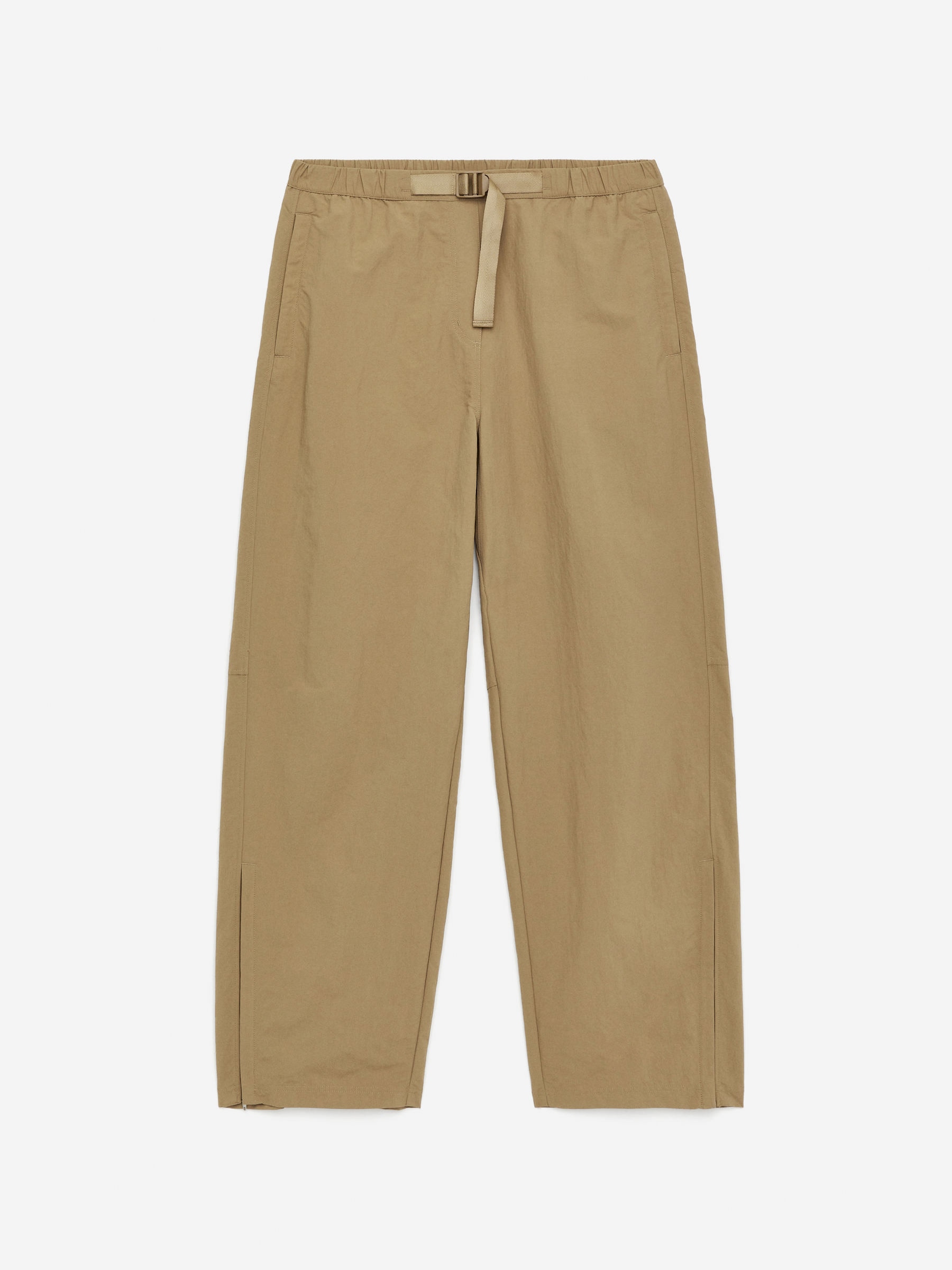 Belted Trousers-Beige-16263