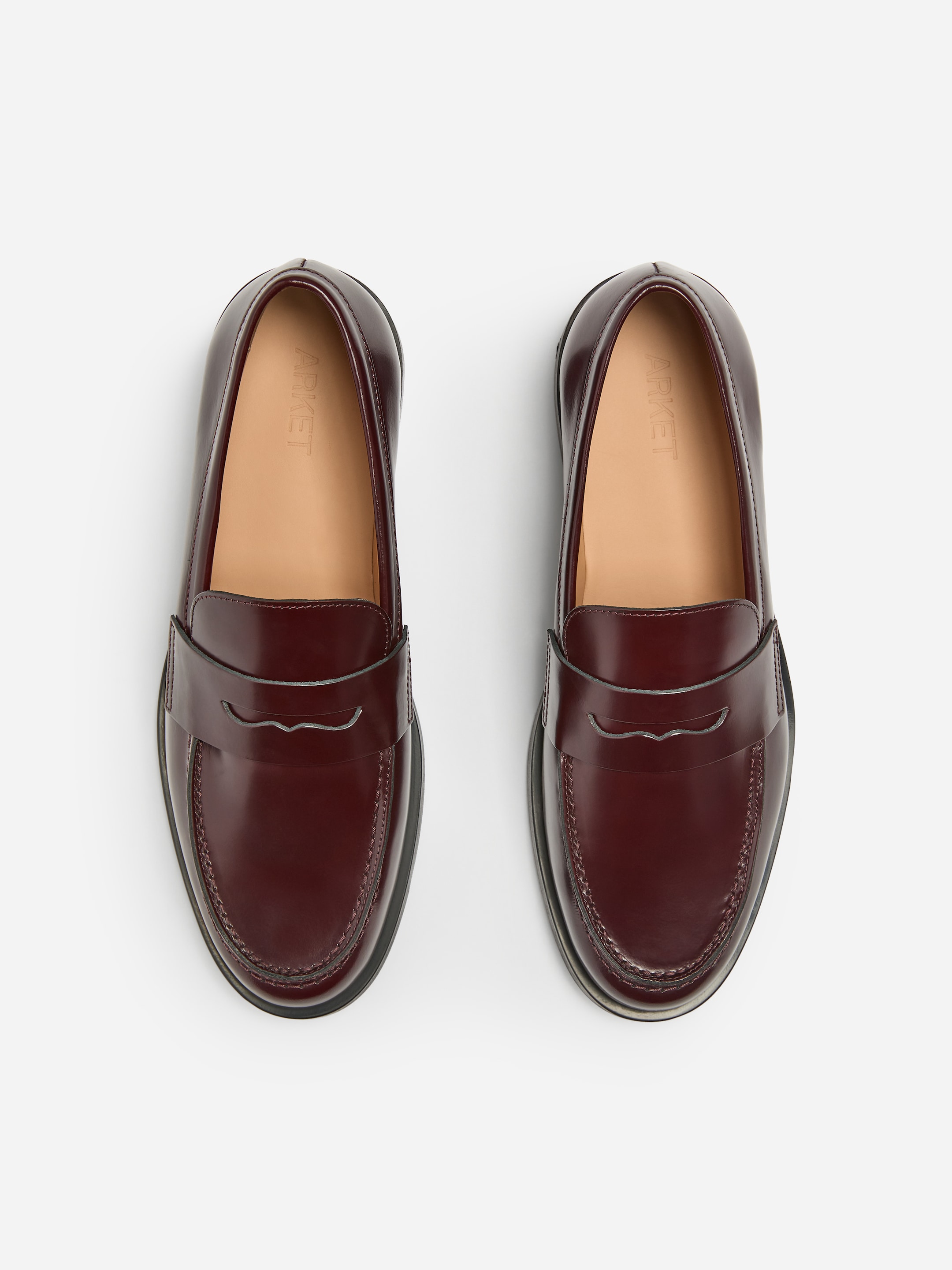 Mocasines de piel - Rojo oscuro - Men - StillMedia/DescriptiveStillLife - 4
