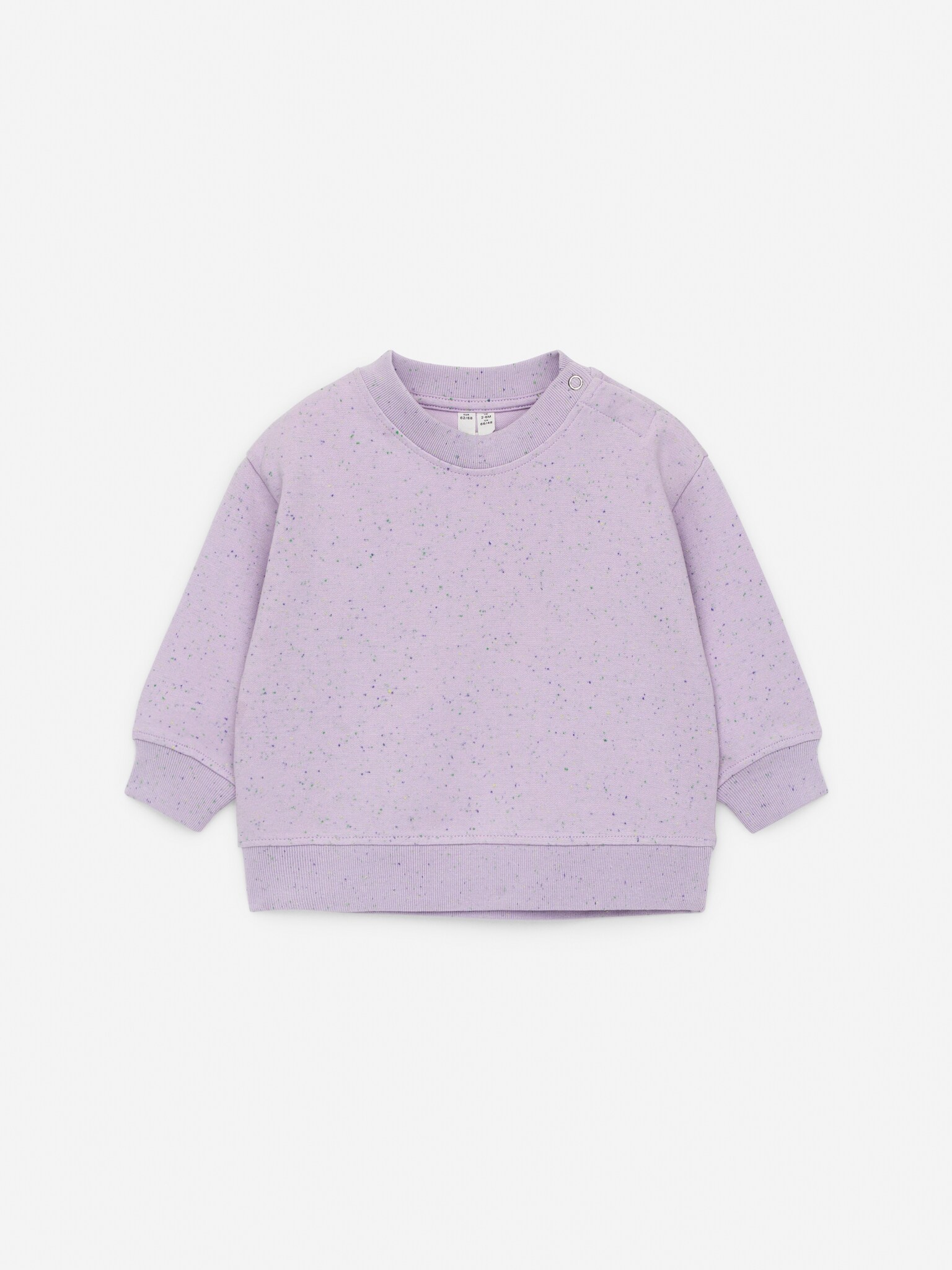Sweat en coton mélangé - Mauve - 1