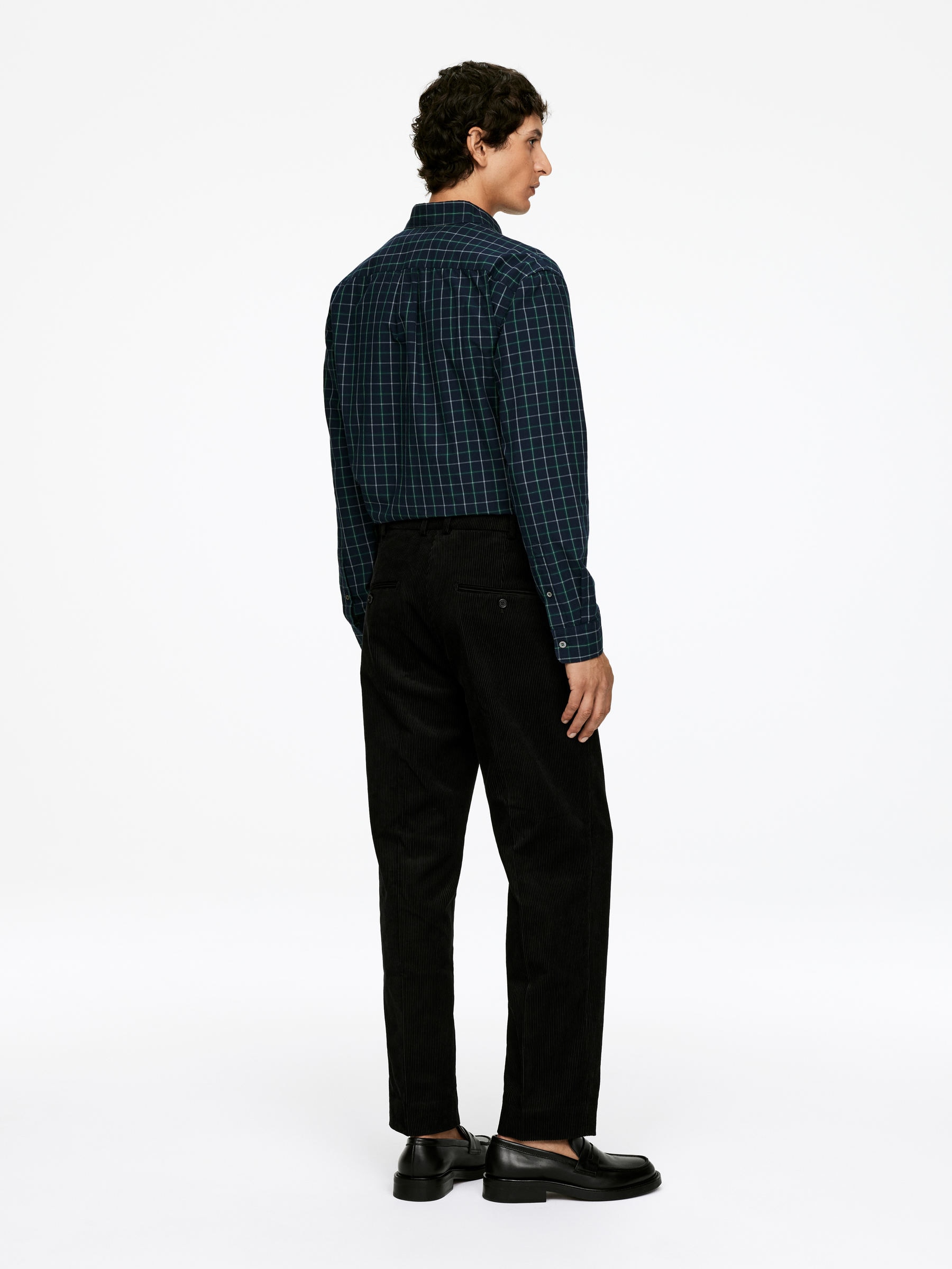 Corduroy Trousers - Black - Regular fit - Men - StillMedia/Lookbook - 7