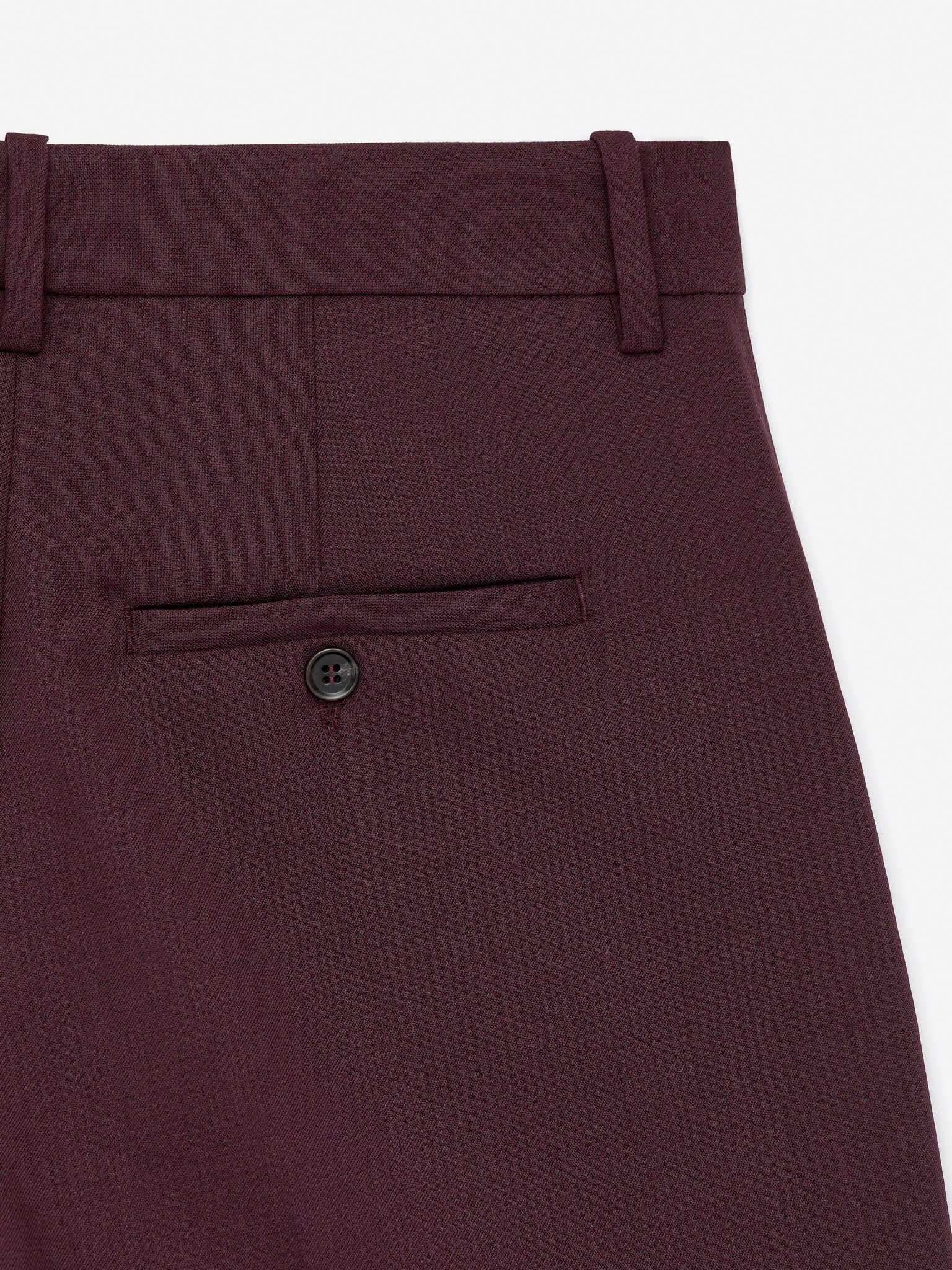 Pantalon à plis pressés - Bordeaux/Noir - 6