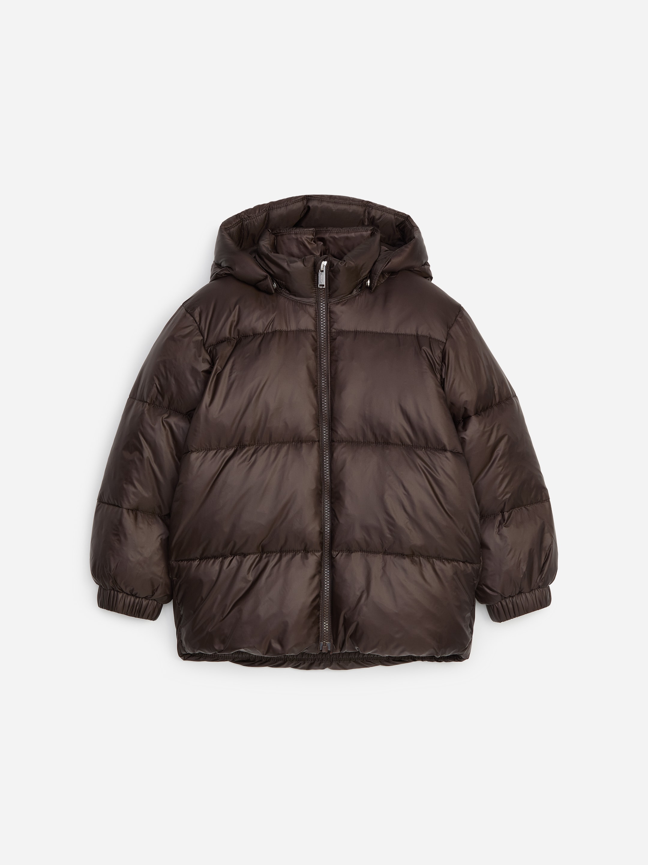 Padded Puffer Jacket-Brown-20139