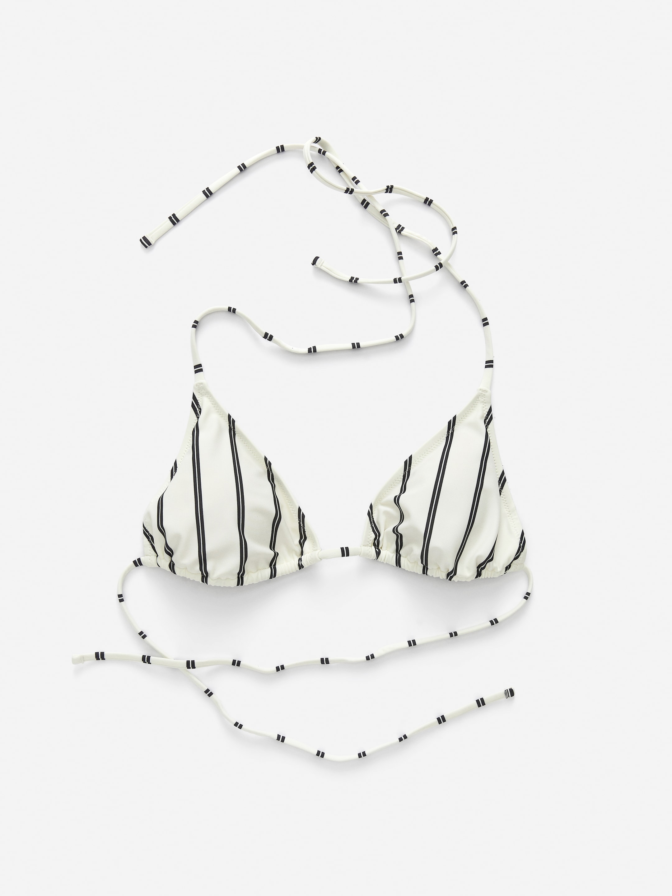 Triangle Bikini Top - Off White/Black - Women - StillMedia/DescriptiveDetail - 2