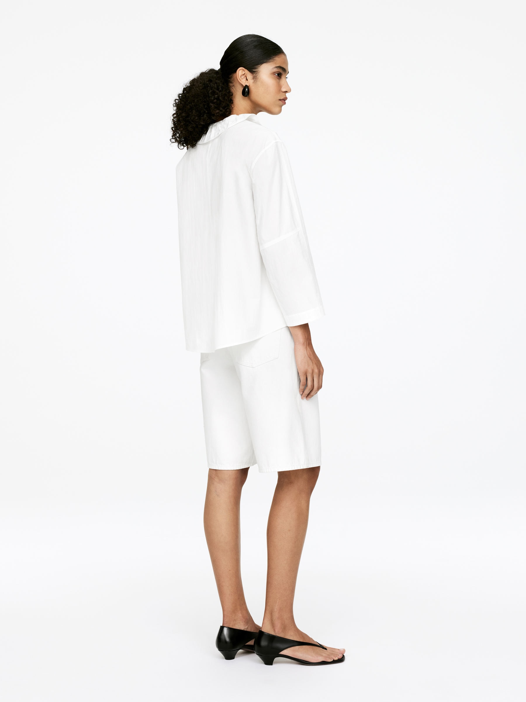 Frill Blouse - White - Regular fit - Women - StillMedia/Lookbook - 4