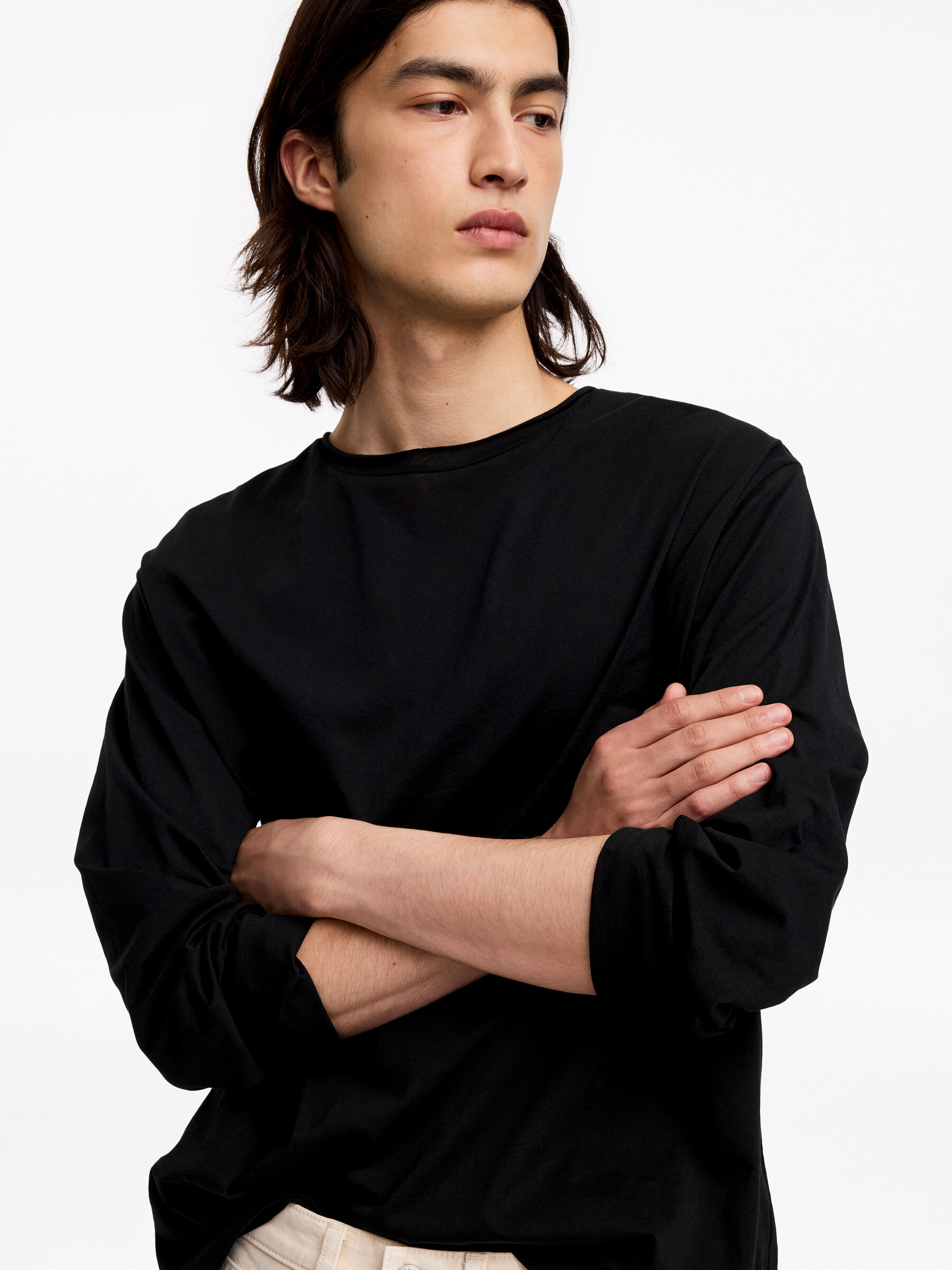 Long-Sleeve T-Shirt - Black - Regular fit - Men - StillMedia/Lookbook - 5