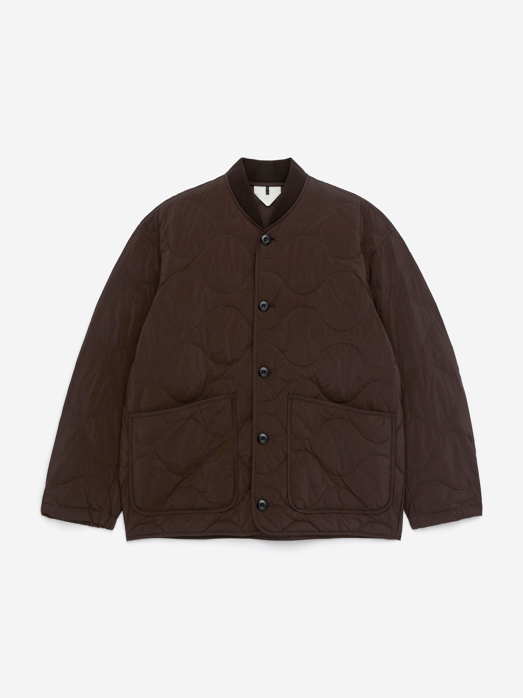 Upcycled Down Liner Jacket-#3C3533-16284