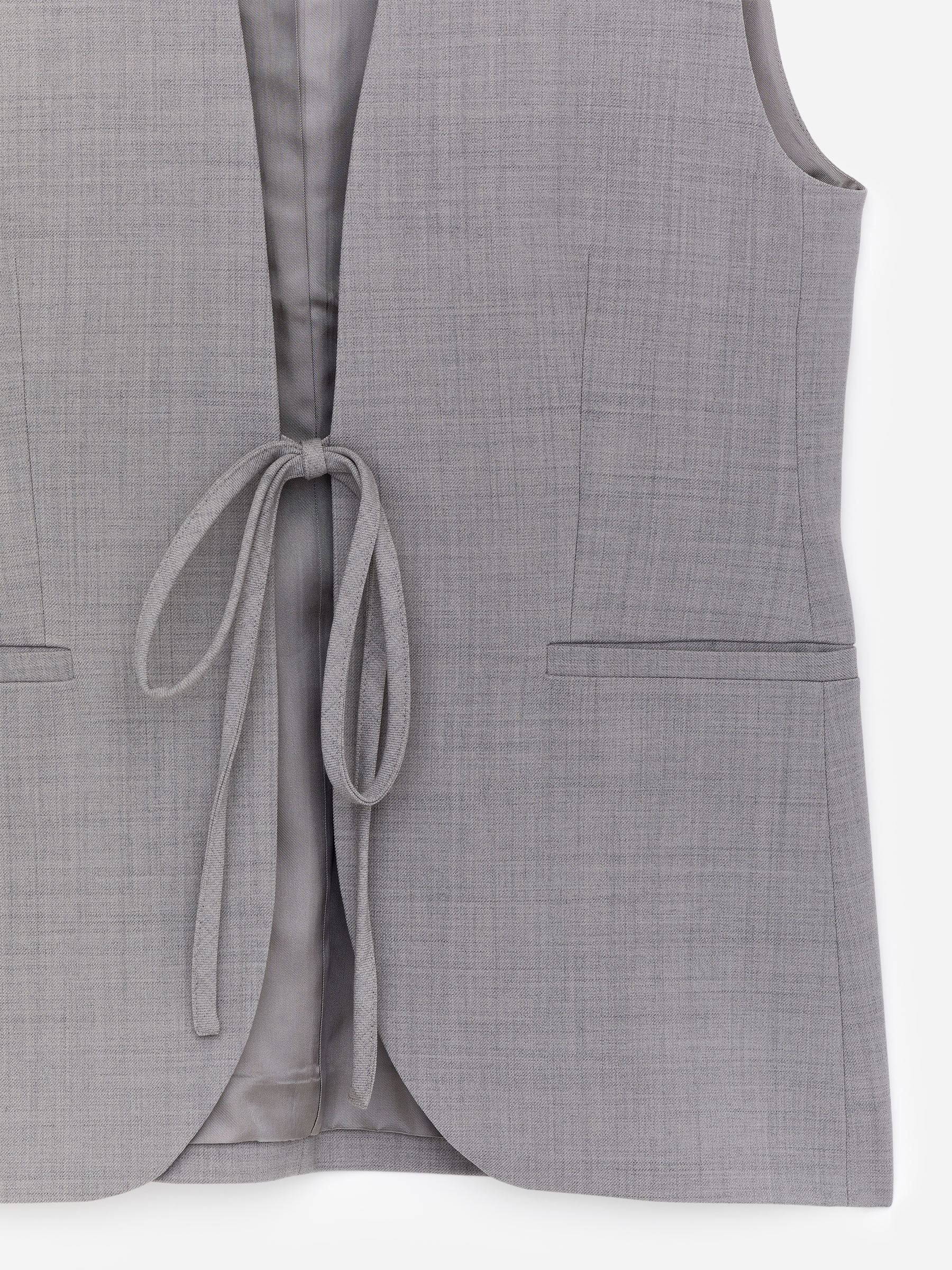 Tailored Waistcoat - Grey - Loose fit - Women - StillMedia/DescriptiveStillLife - 1