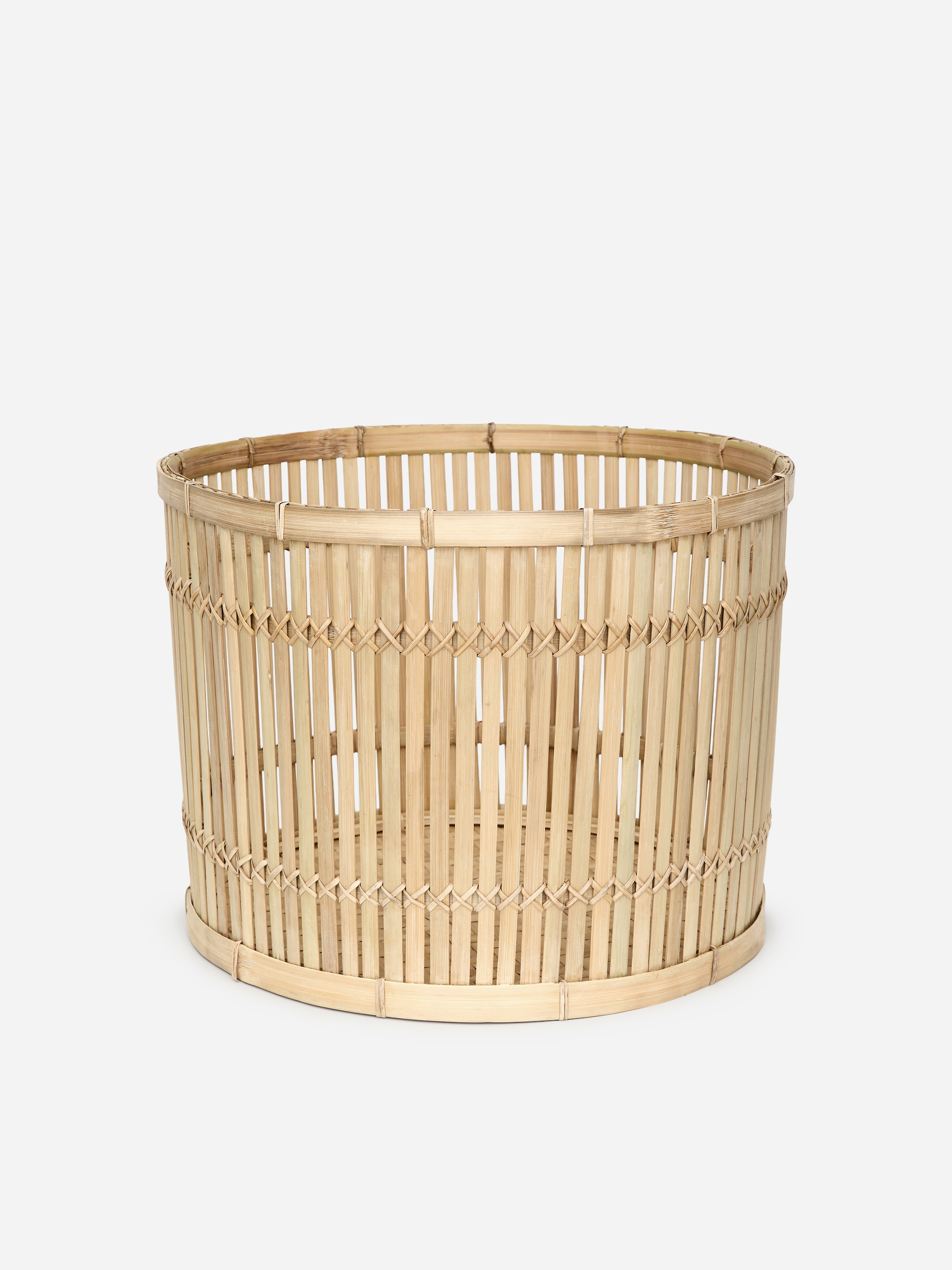 Bamboo Storage Basket-#D0C2AA-18296