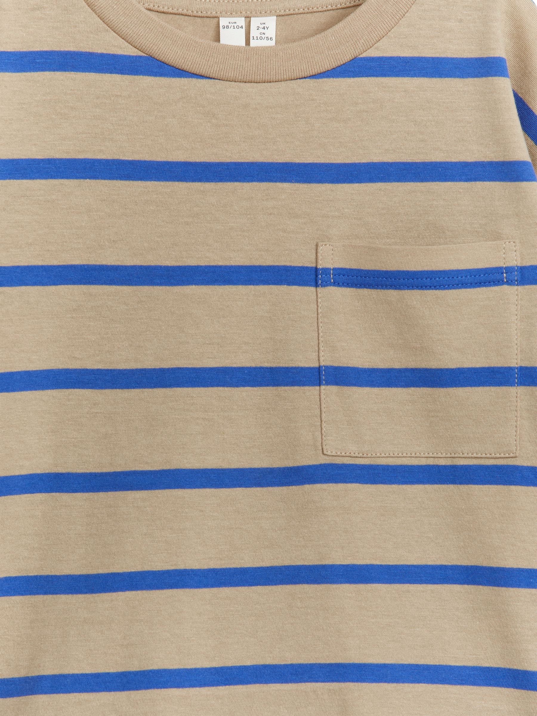 Camiseta de manga larga - Beige/azul brillante - Corte holgado - Children - StillMedia/DescriptiveDetail - 3