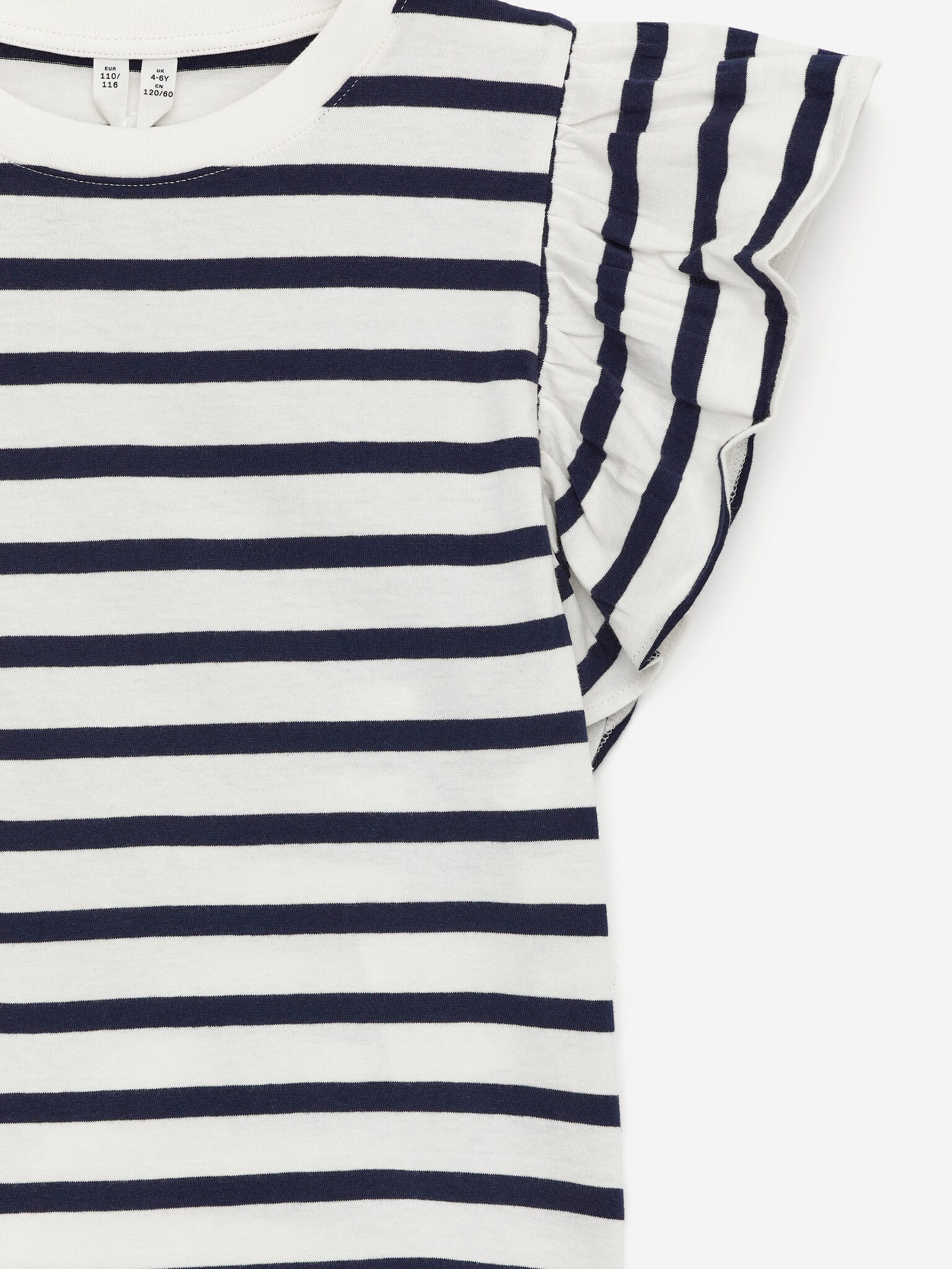 Frill Top - Dark Blue/White/White - 2