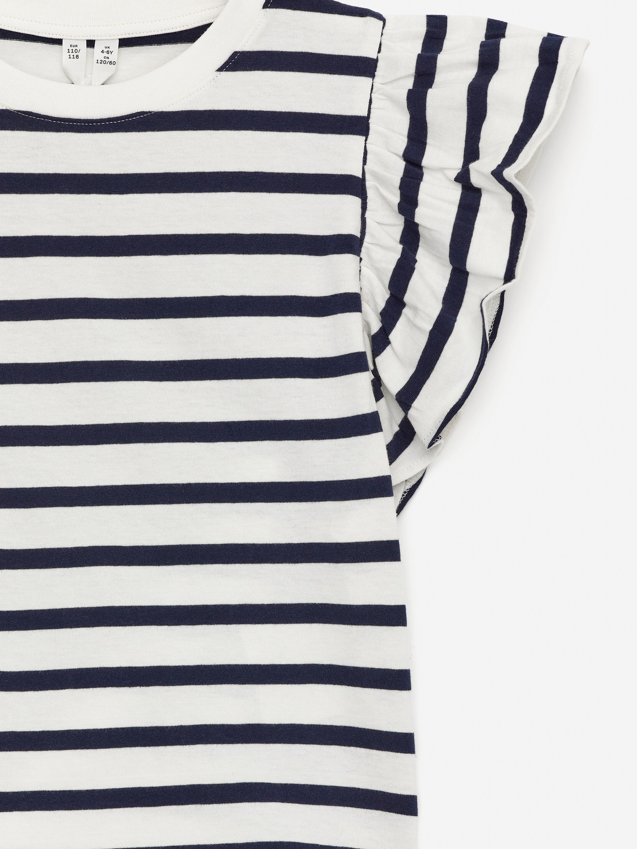 Größeres Bild anzeigen: Oberteil mit Volants  - Dunkelblau/Weiß - Kids | H&M AT 3