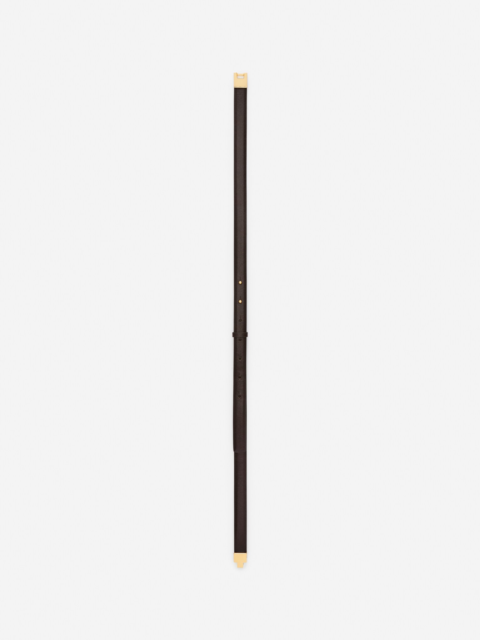 Ceinture en cuir avec boucle - Marron/Noir - 3