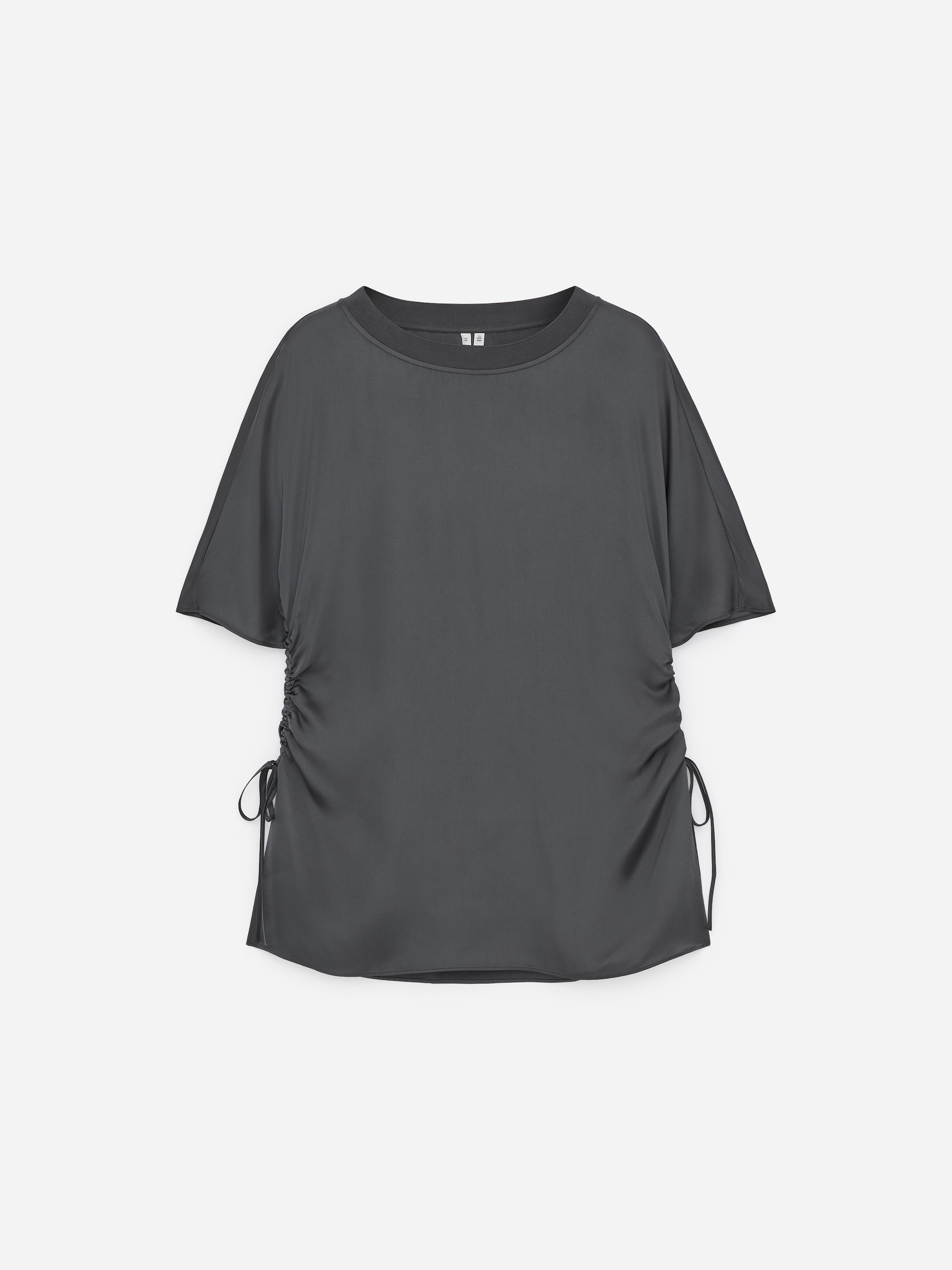 Drawstring Top-Black-18036