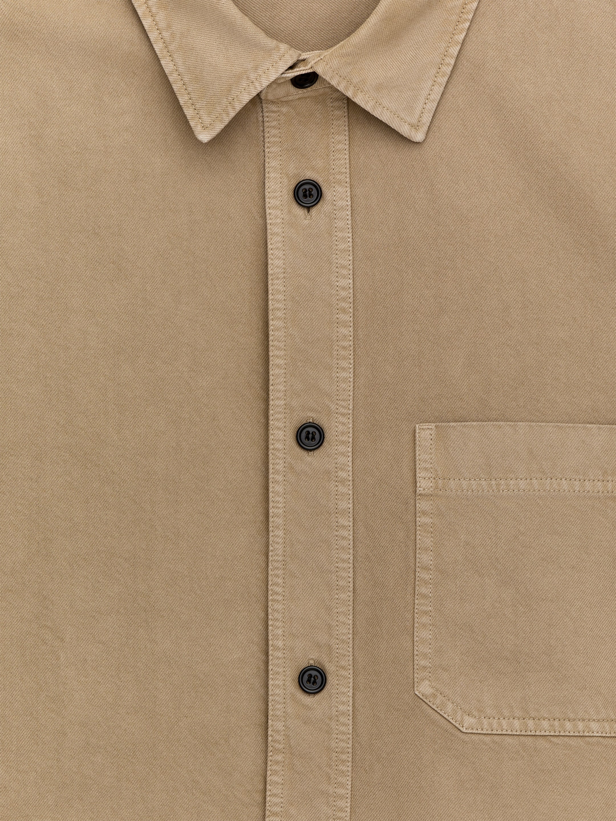 Cotton Overshirt - Beige - Regular fit - Men - StillMedia/DescriptiveDetail - 2
