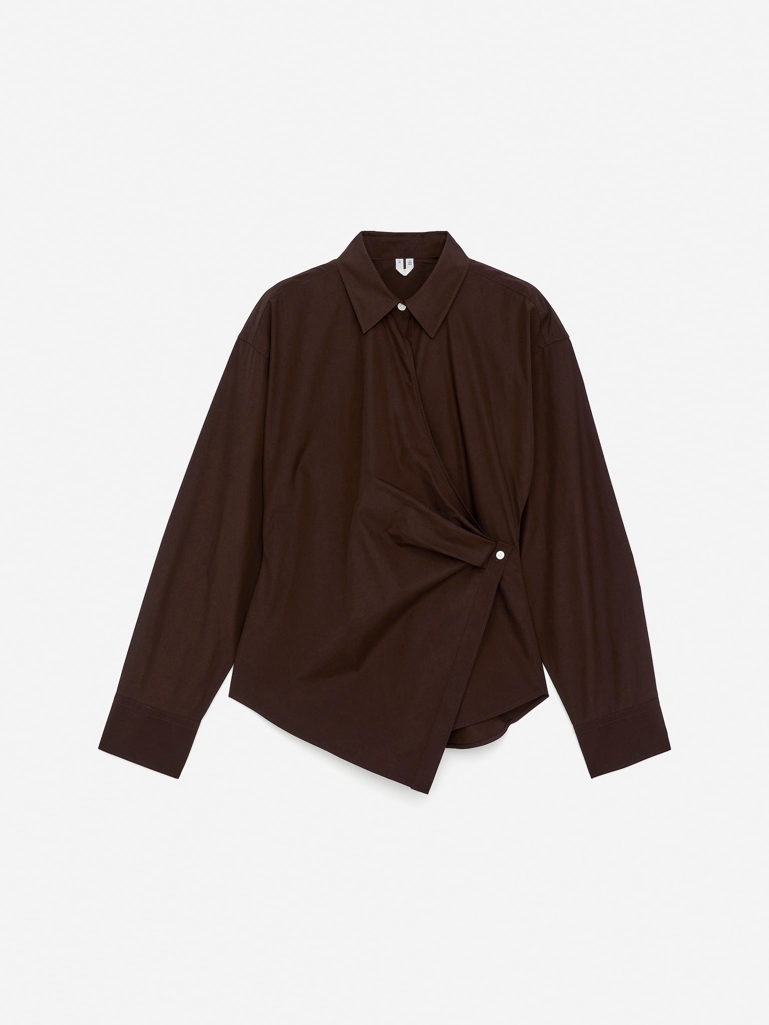 Chemise cache-cœur - Marron/Bleu/Rayé - 2