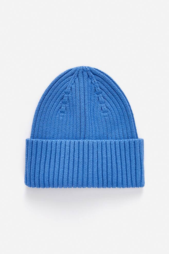 Gorro de malha canelada - Azul/Vermelho vivo/Azul escuro/Castanho escuro/Lilás/Verde/Cor-de-rosa/vermelho/Lilás/verde - 1