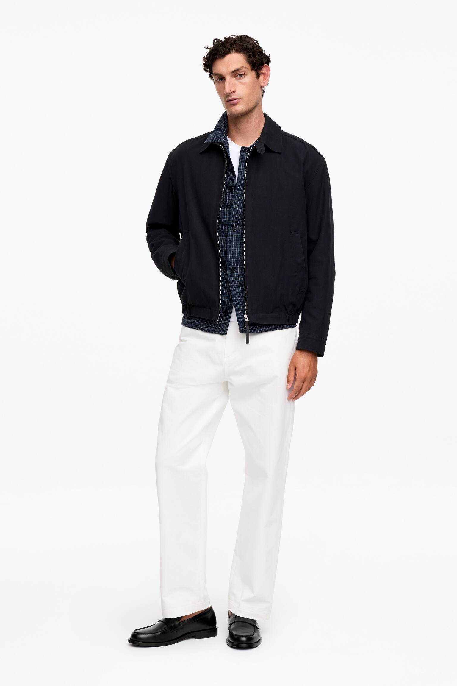 Loafers din piele - Negru - 1