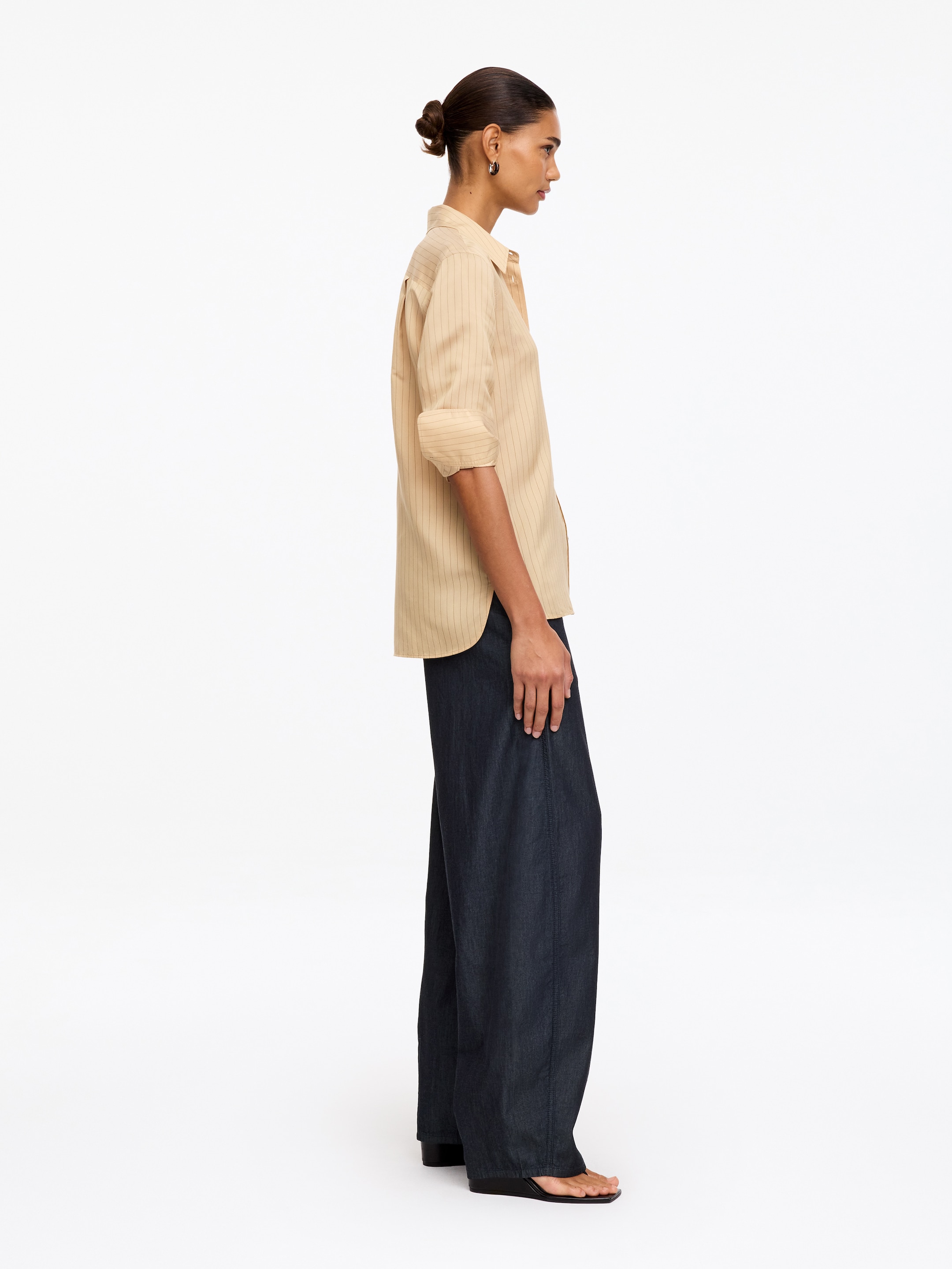 Jeans mit Barrel Legs - Dunkelblau - Regular Fit - Women - StillMedia/Lookbook - 5