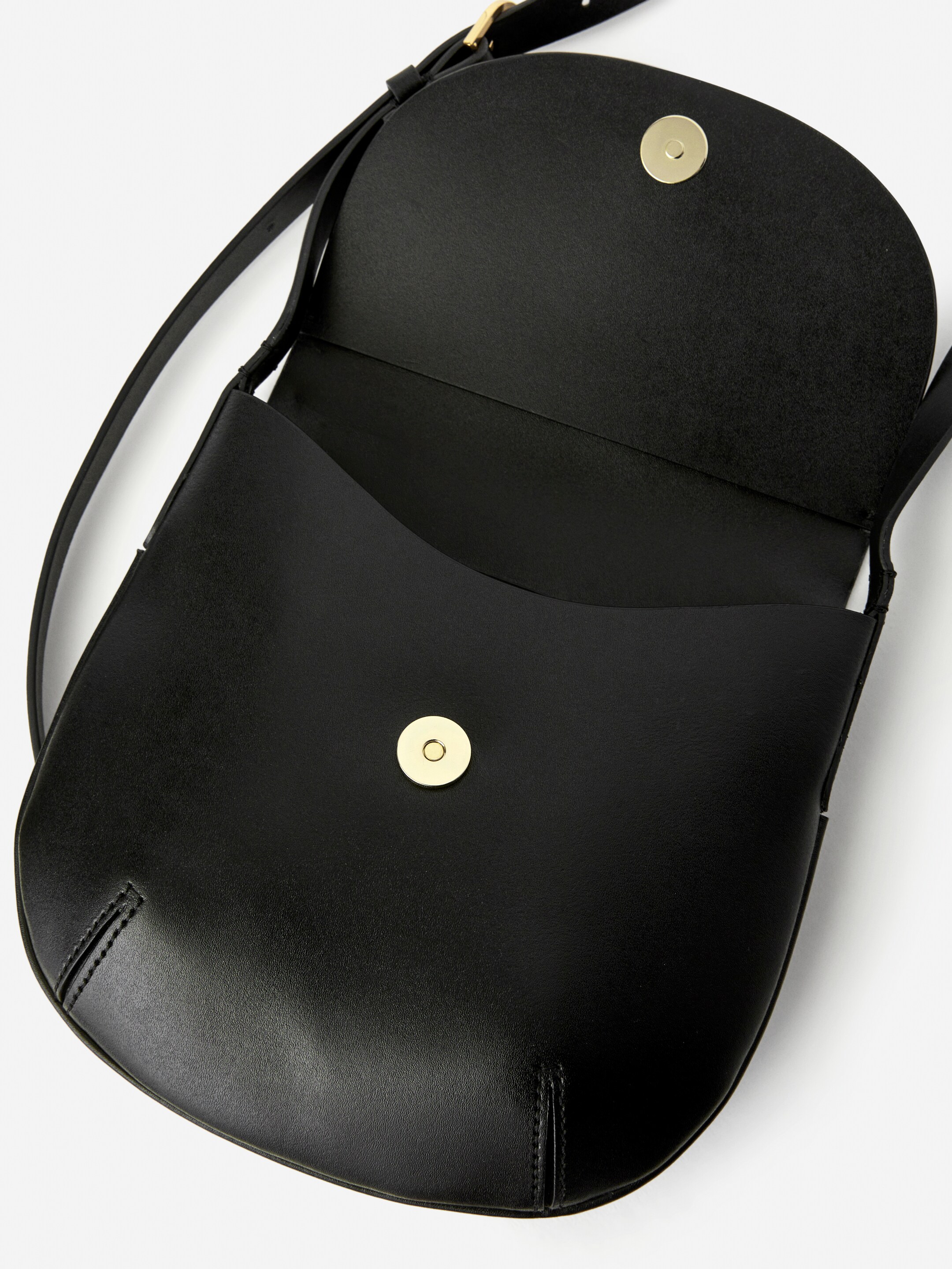 Grösseres Bild ansehen: Umhängetasche aus Leder - Schwarz - DAMEN | H&M CH 4