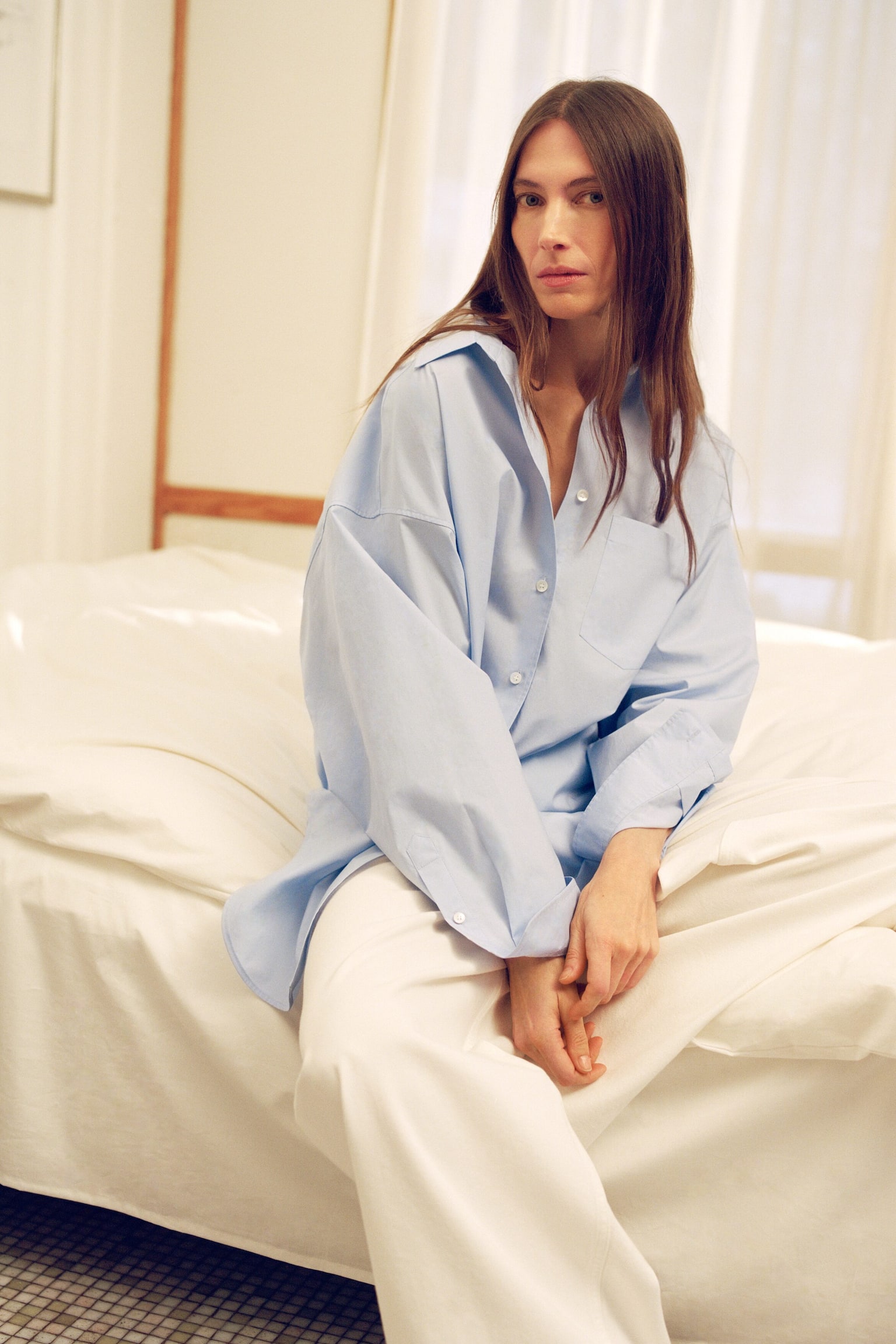 Jean large oversize CEDAR - Blanc/Bleu/Bleu ciel - 6