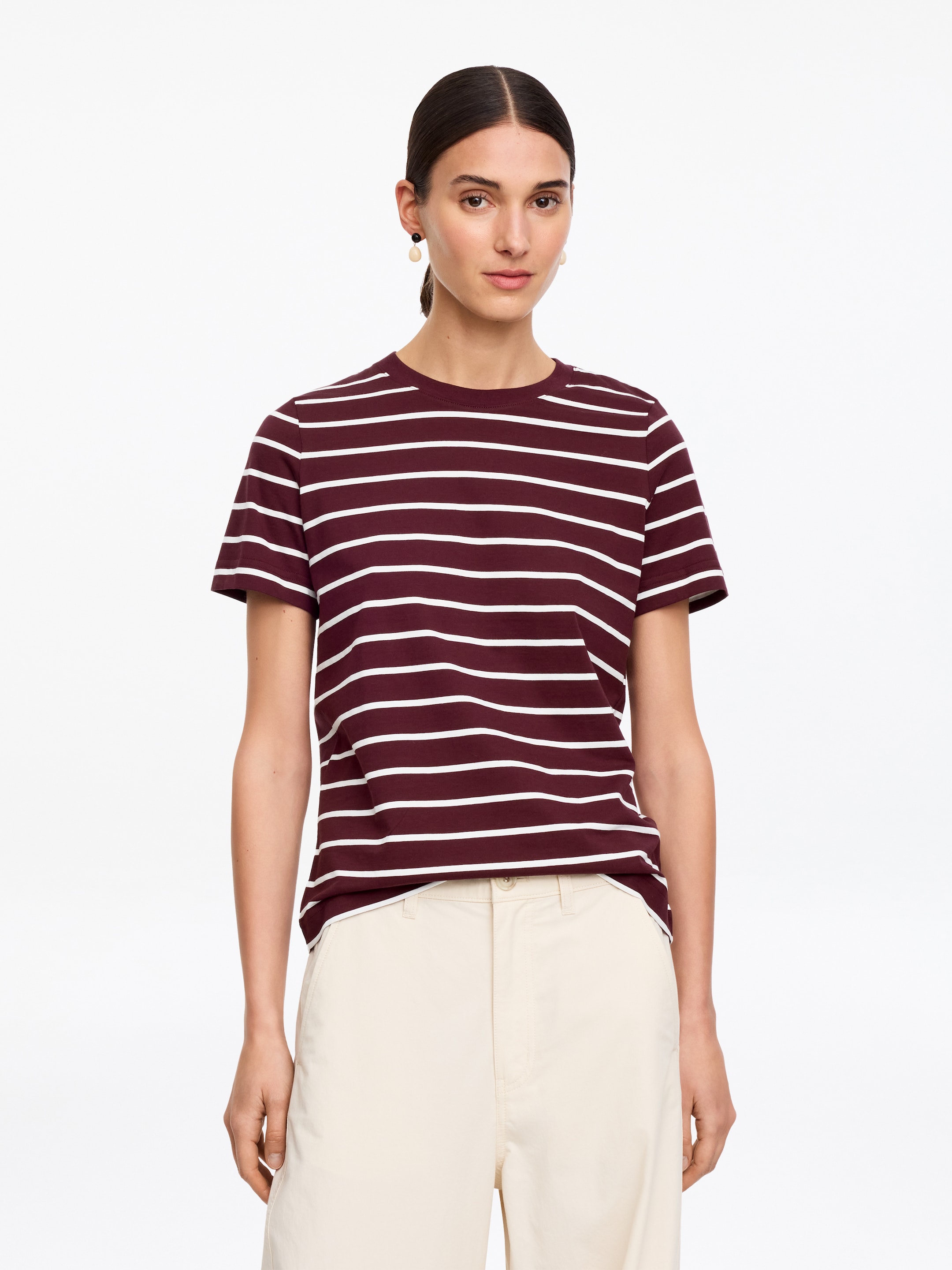 Signature Short-Sleeve T-Shirt-#4B262D-19252