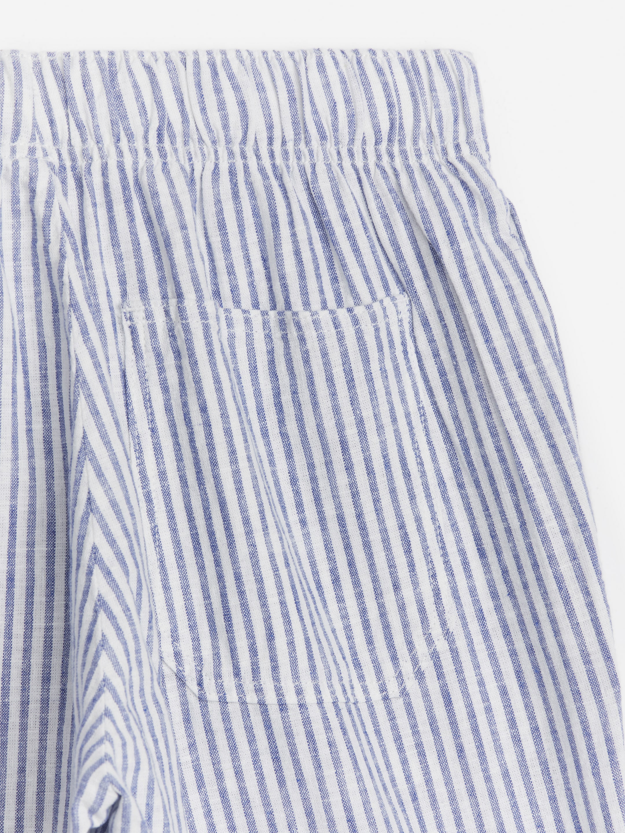 Relaxed Linen Trousers - Blue/Stripe - Regular fit - Children - StillMedia/DescriptiveDetail - 5