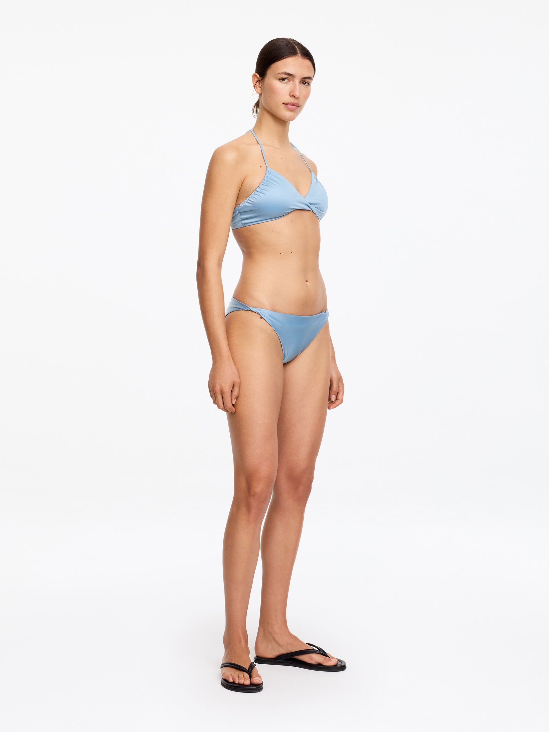 Shiny Bikini Top - Dusty blue - Women - StillMedia/Lookbook - 4