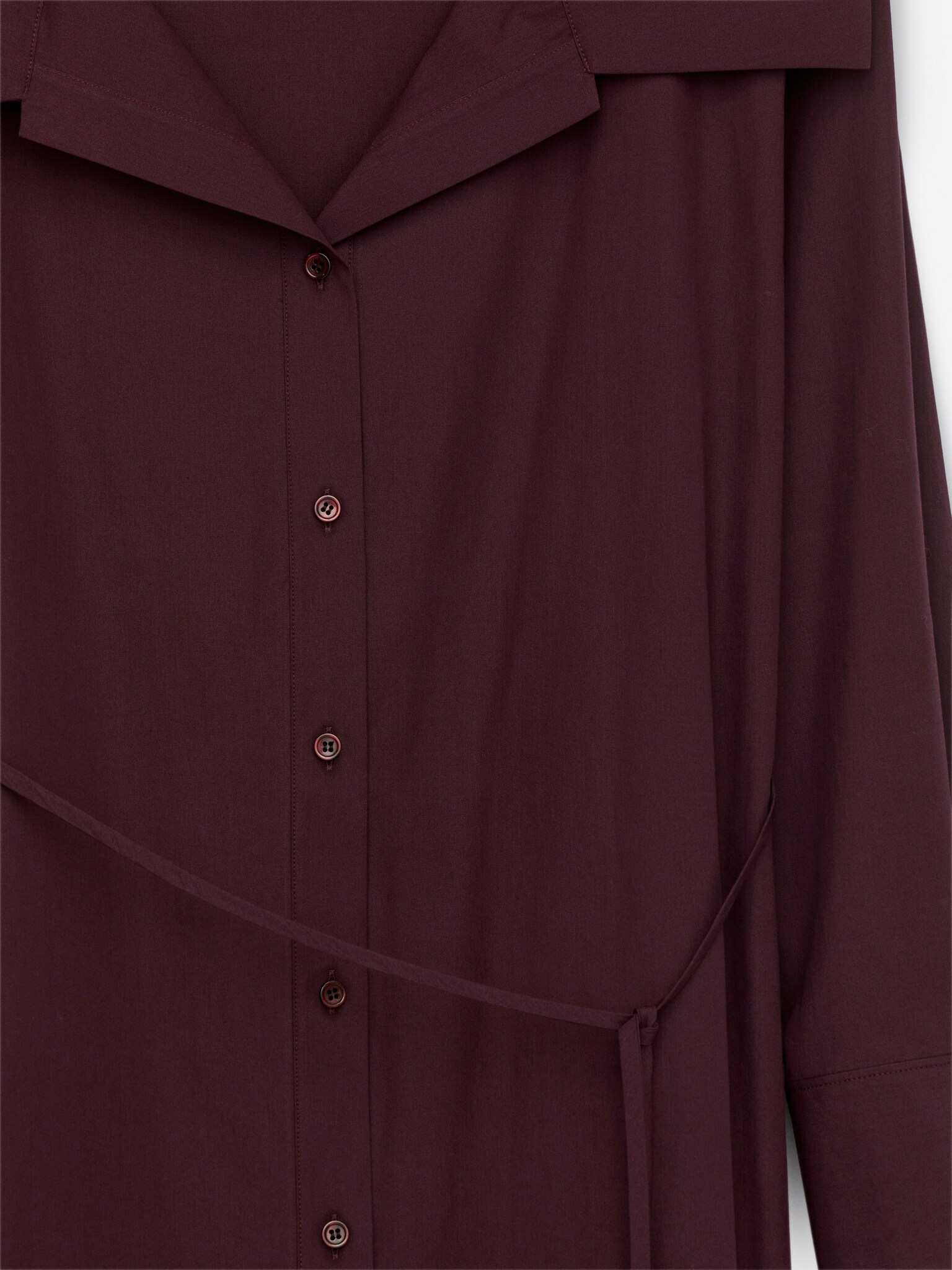 Robe à col ouvert - Rouge foncé - 5