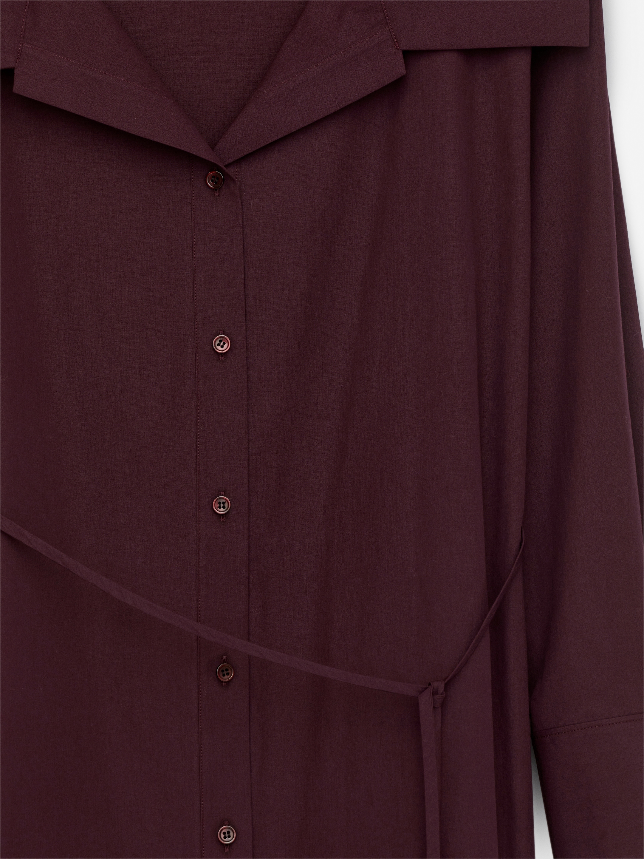 Open-Collar Dress - Dark Red - Regular fit - Women - StillMedia/DescriptiveDetail - 2