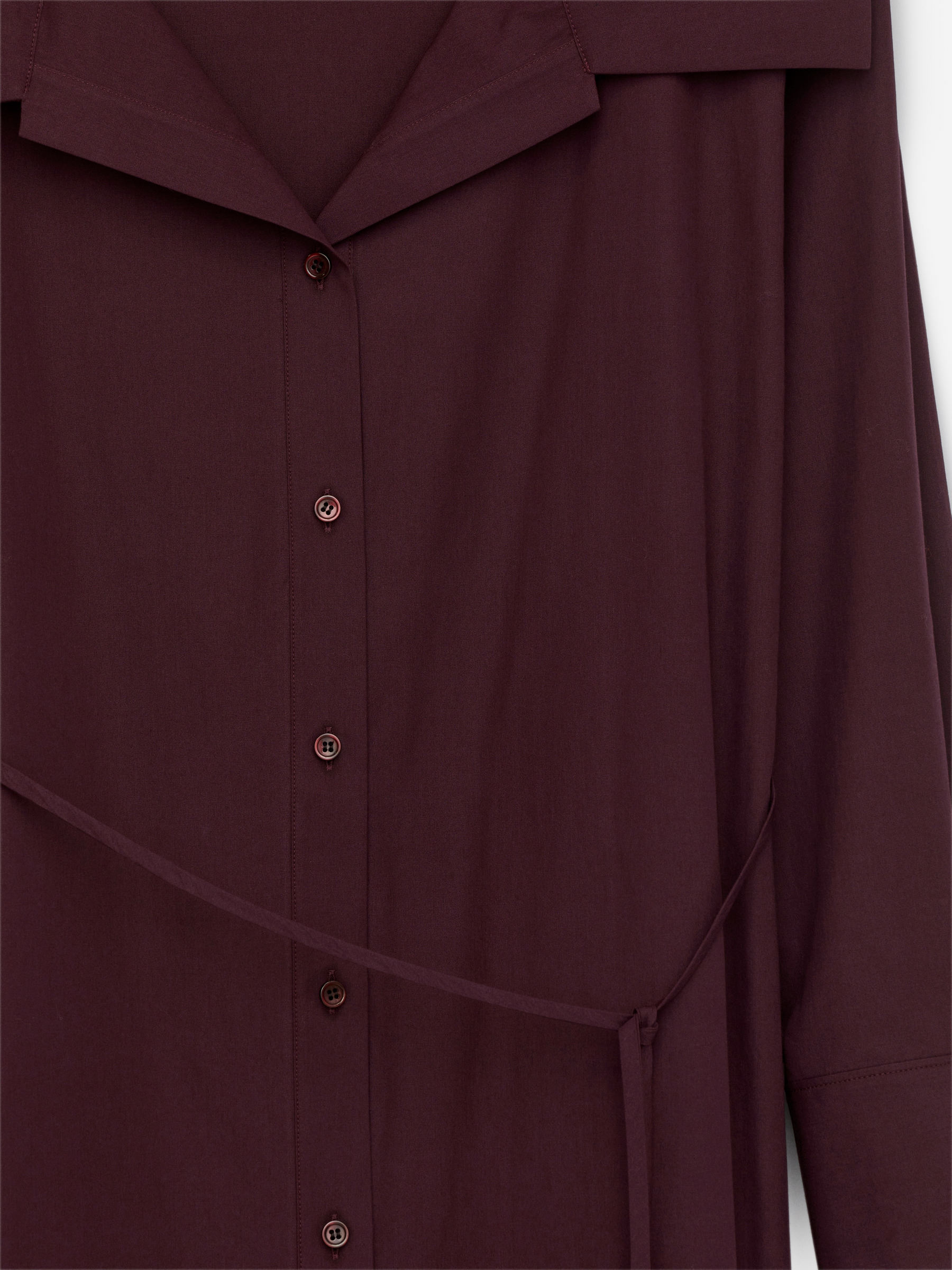 Kleid mit weitem Kragen - Dunkelrot - Regular Fit - Damen - StillMedia/DescriptiveDetail - 2