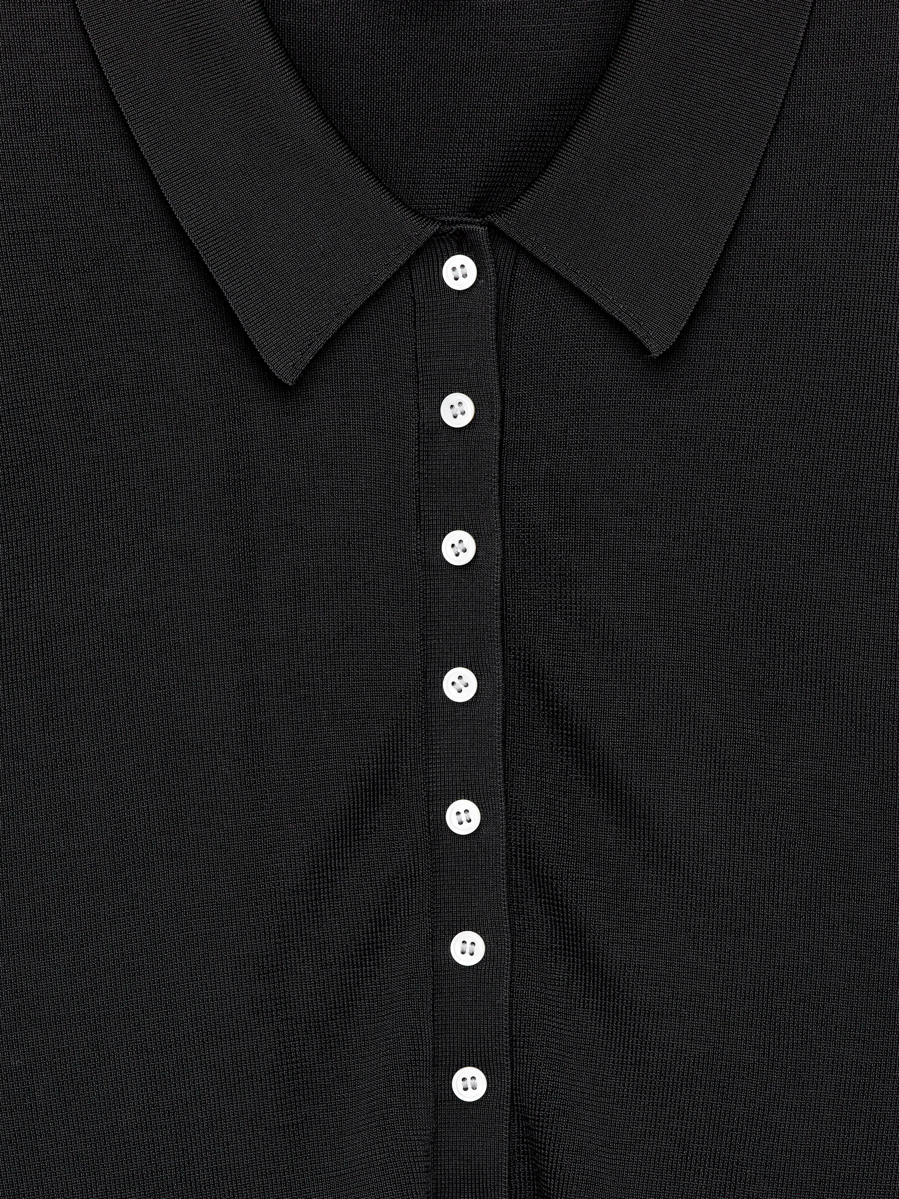 Fine-Knit Shirt - Black - Regular fit - Women - StillMedia/DescriptiveDetail - 2