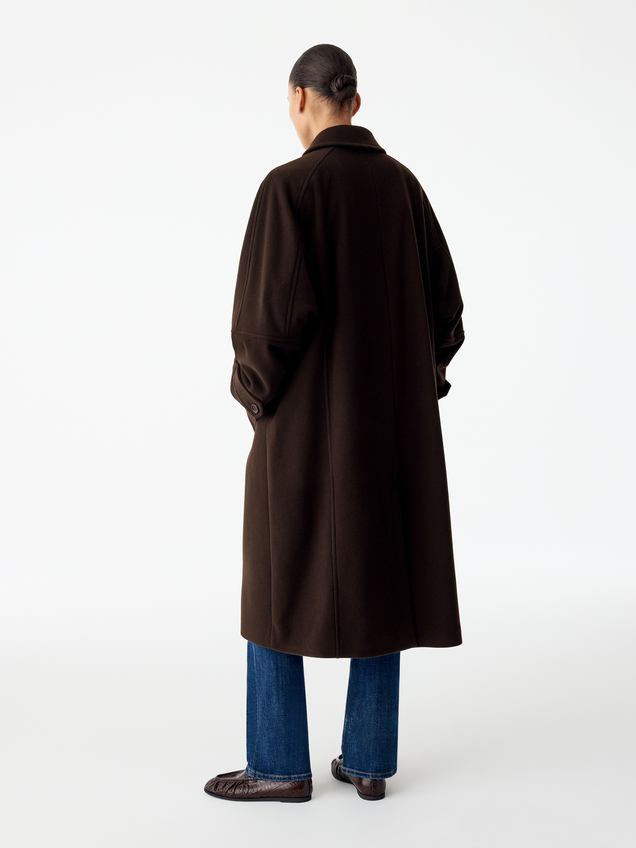 Wool-Blend Relaxed Coat - Brown - Loose fit - women - StillMedia/Lookbook - 6