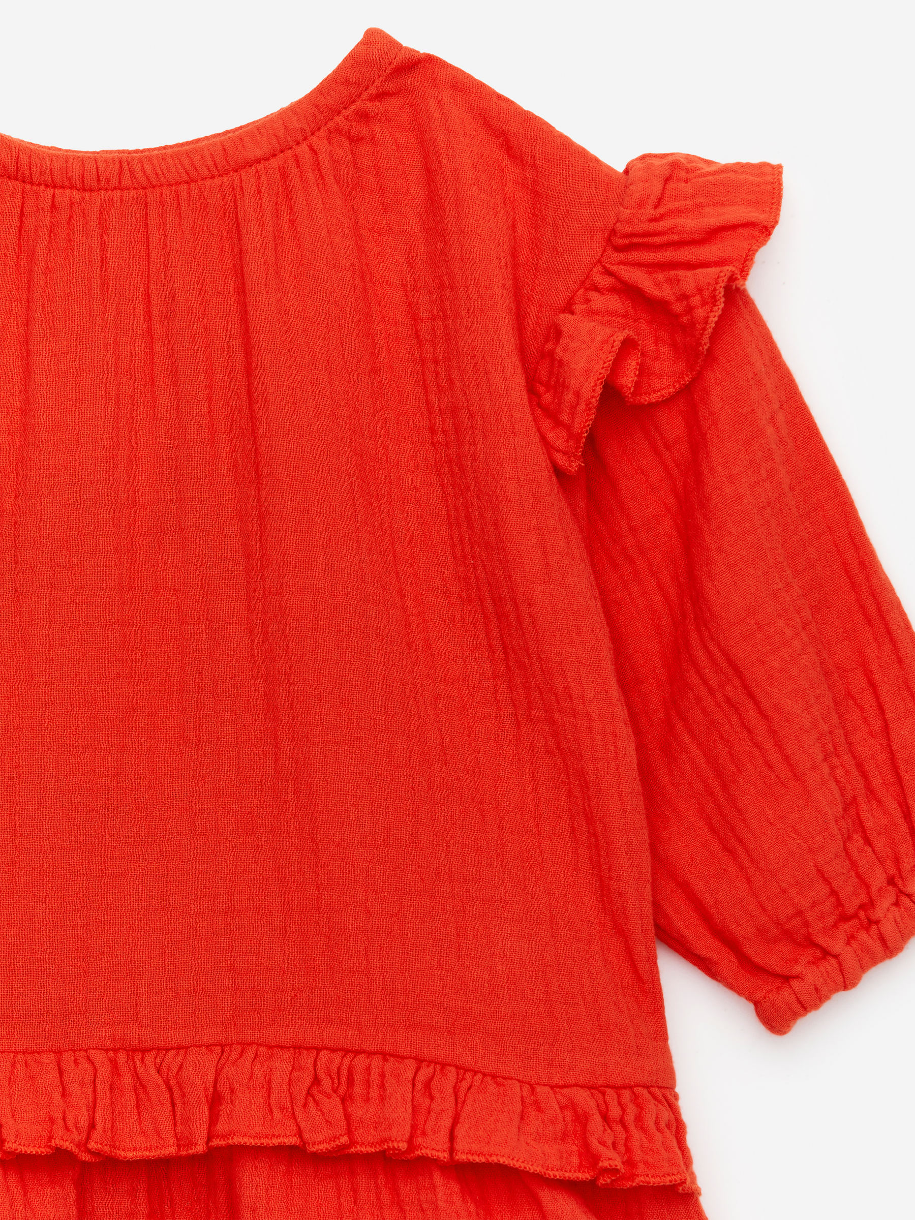 Cheesecloth Dress - Red - Regular fit - Children - StillMedia/DescriptiveDetail - 3