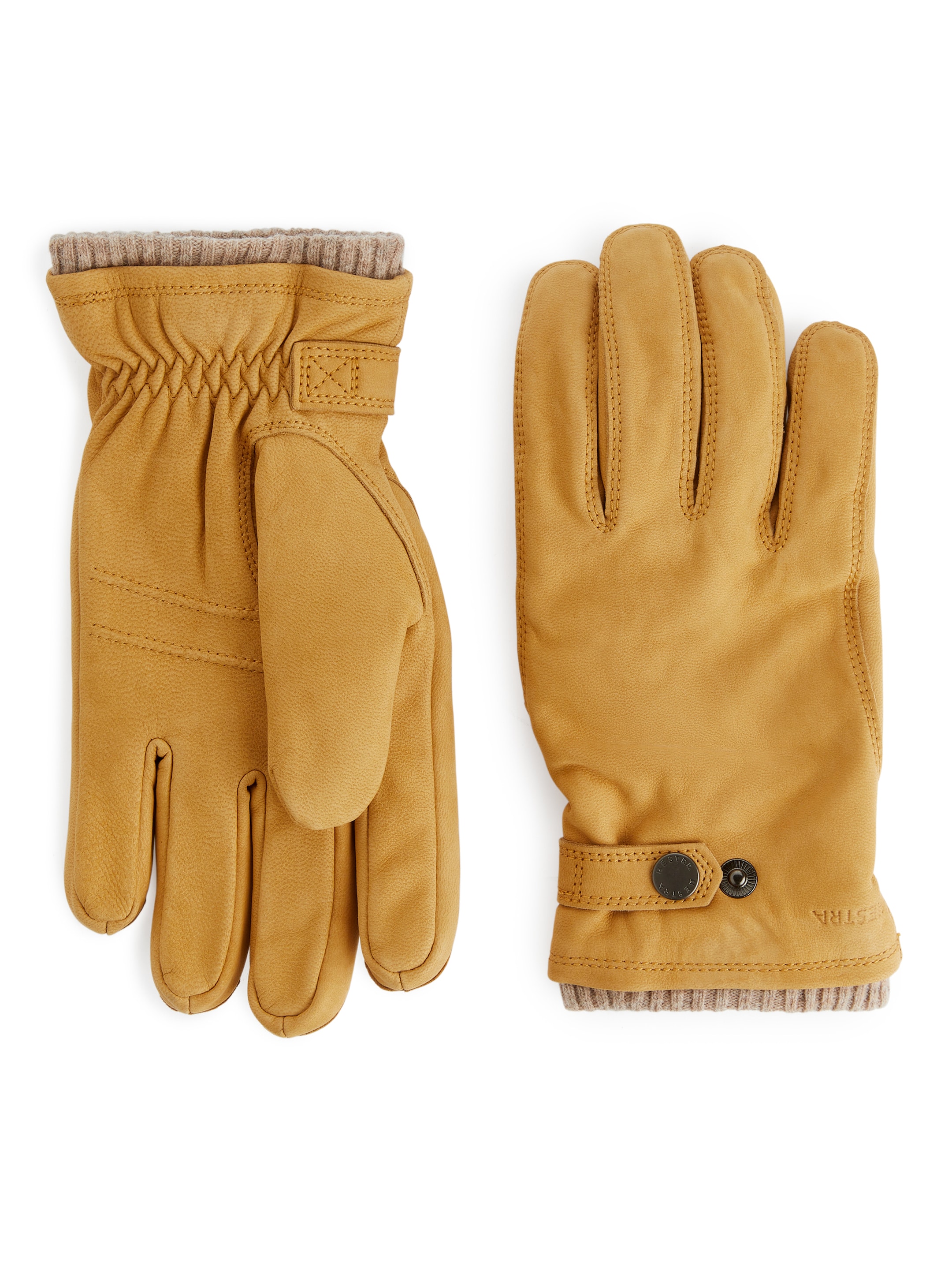 Hestra Bergvik Handskar i nubuckläder - Beige - Men - StillMedia/DescriptiveStillLife - 1