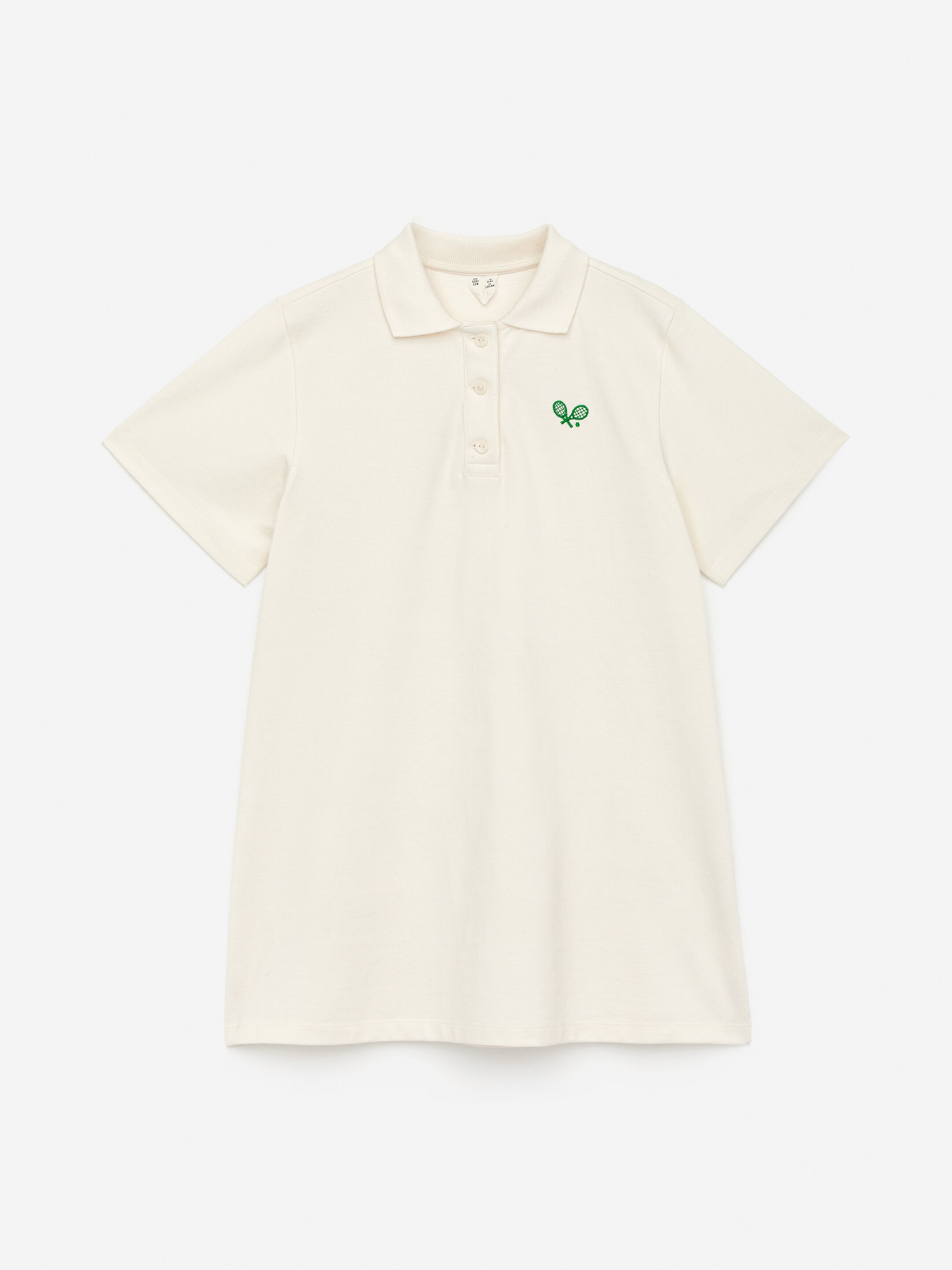 Agrandir l'image: Robe polo en piqué - Blanc cassé - ENFANT | H&M FR 1