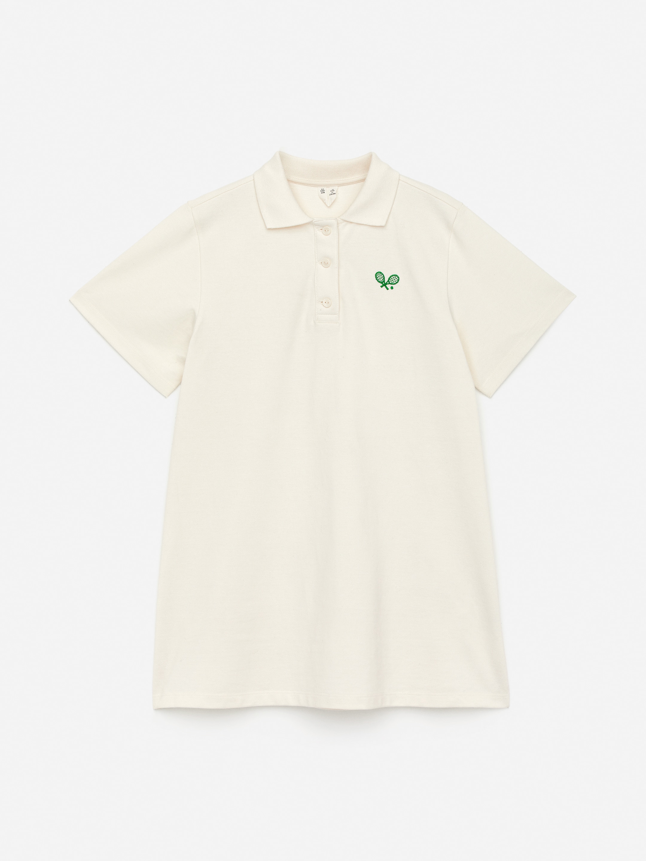 Visualizza immagine più grande: Abito in stile polo in piqué - Bianco sporco - BAMBINO | H&M IT 1
