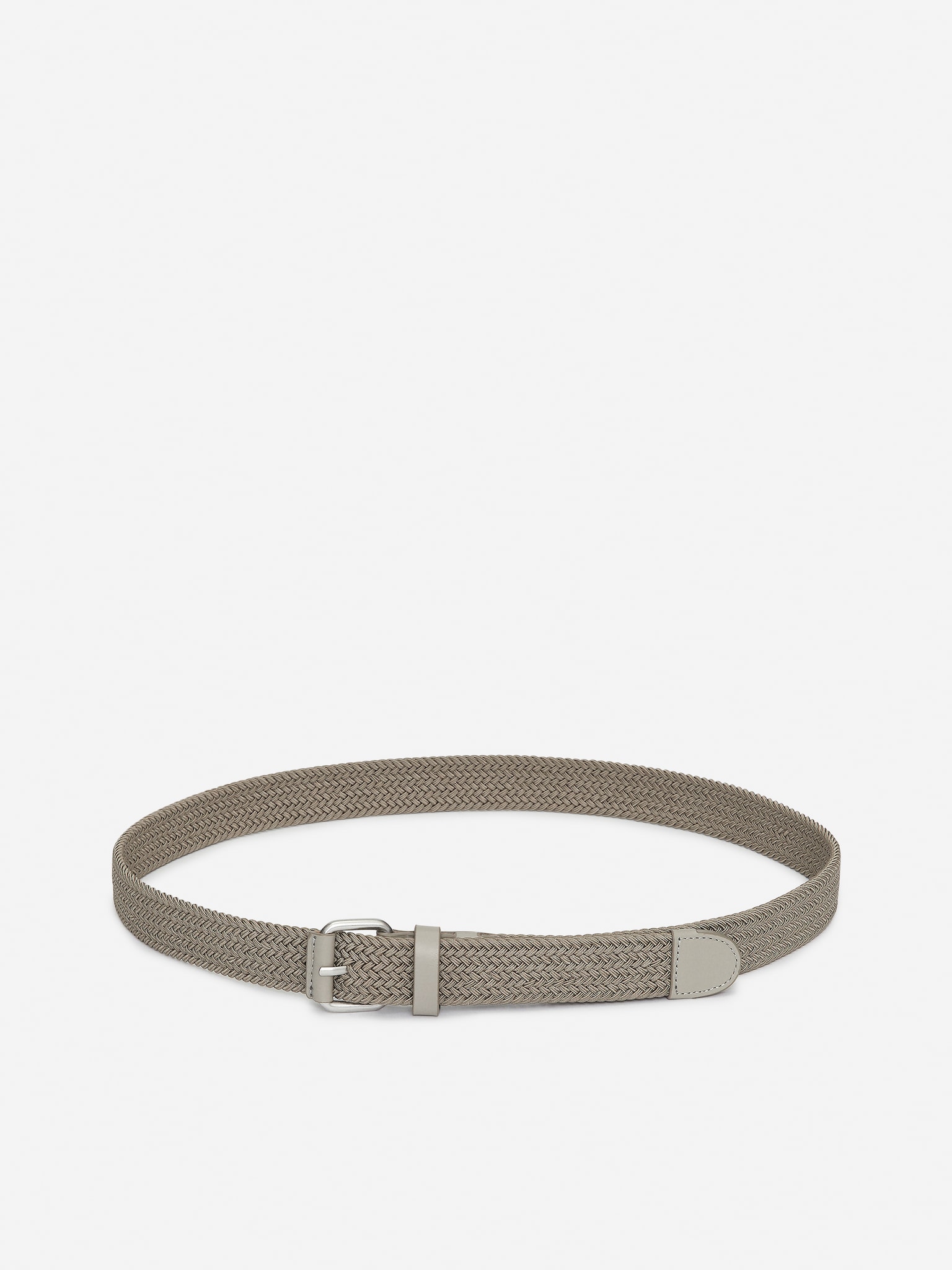 Ceinture en cuir tressée - gris/Noir - 2