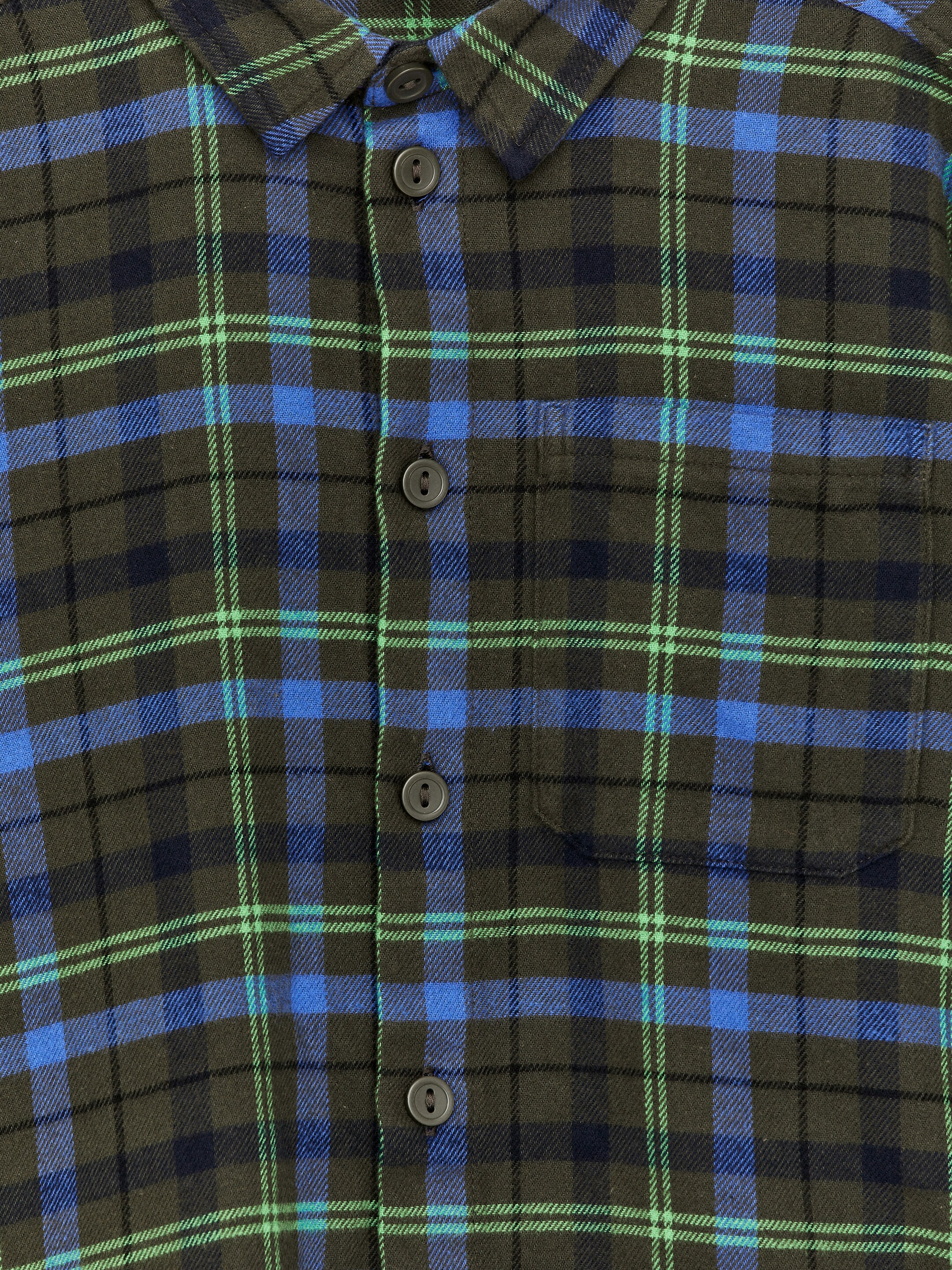 Se større billede: Ternet flannelsskjorte - Blå/grøn - BØRN | H&M DK 3