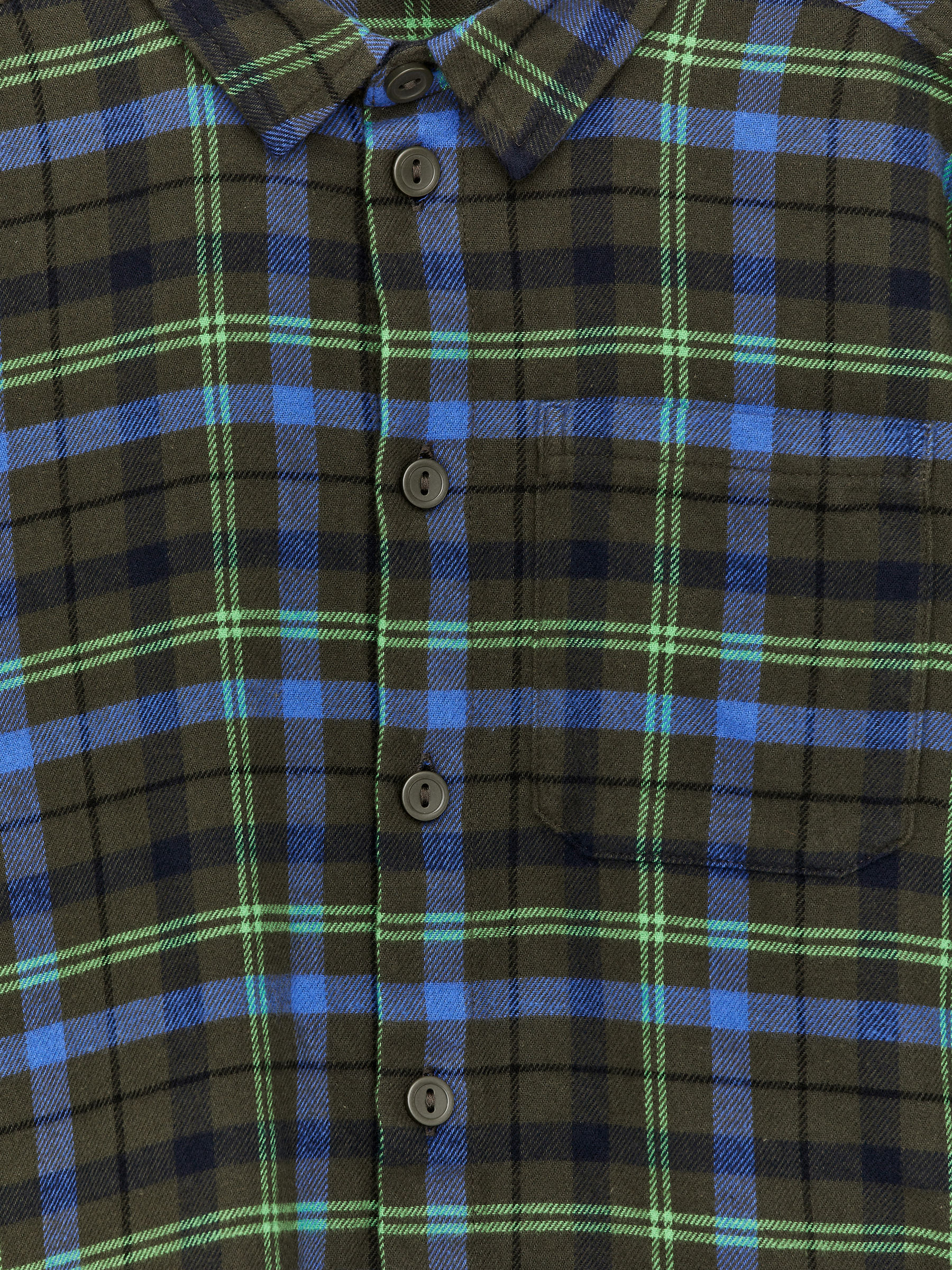 Rutig flanellskjorta - Blå/grön - Regular fit - Children - StillMedia/DescriptiveDetail - 3