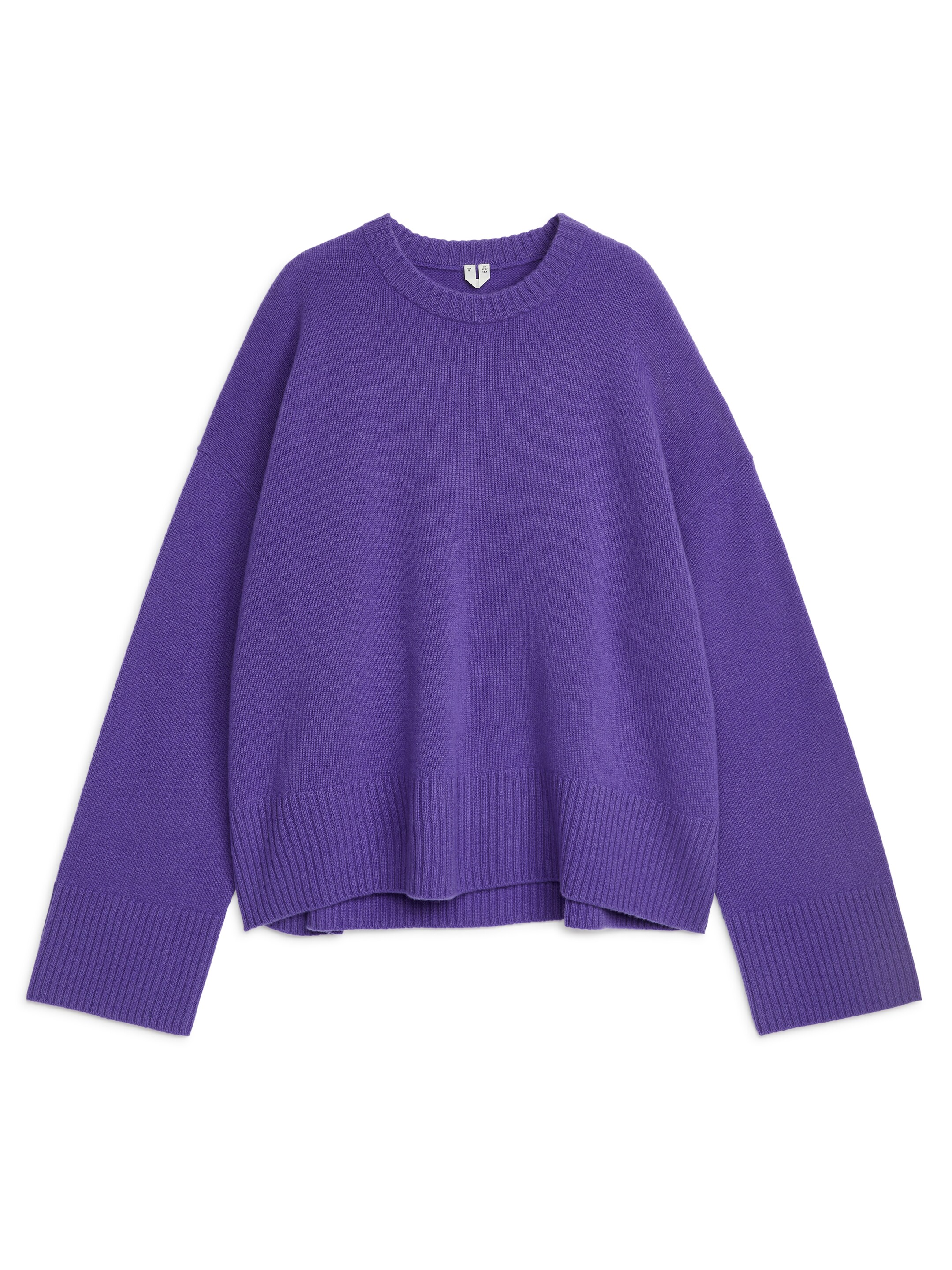 View larger image: Relaxed Cashmere-Wool Jumper - Purple - Ladies | H&M GB 1