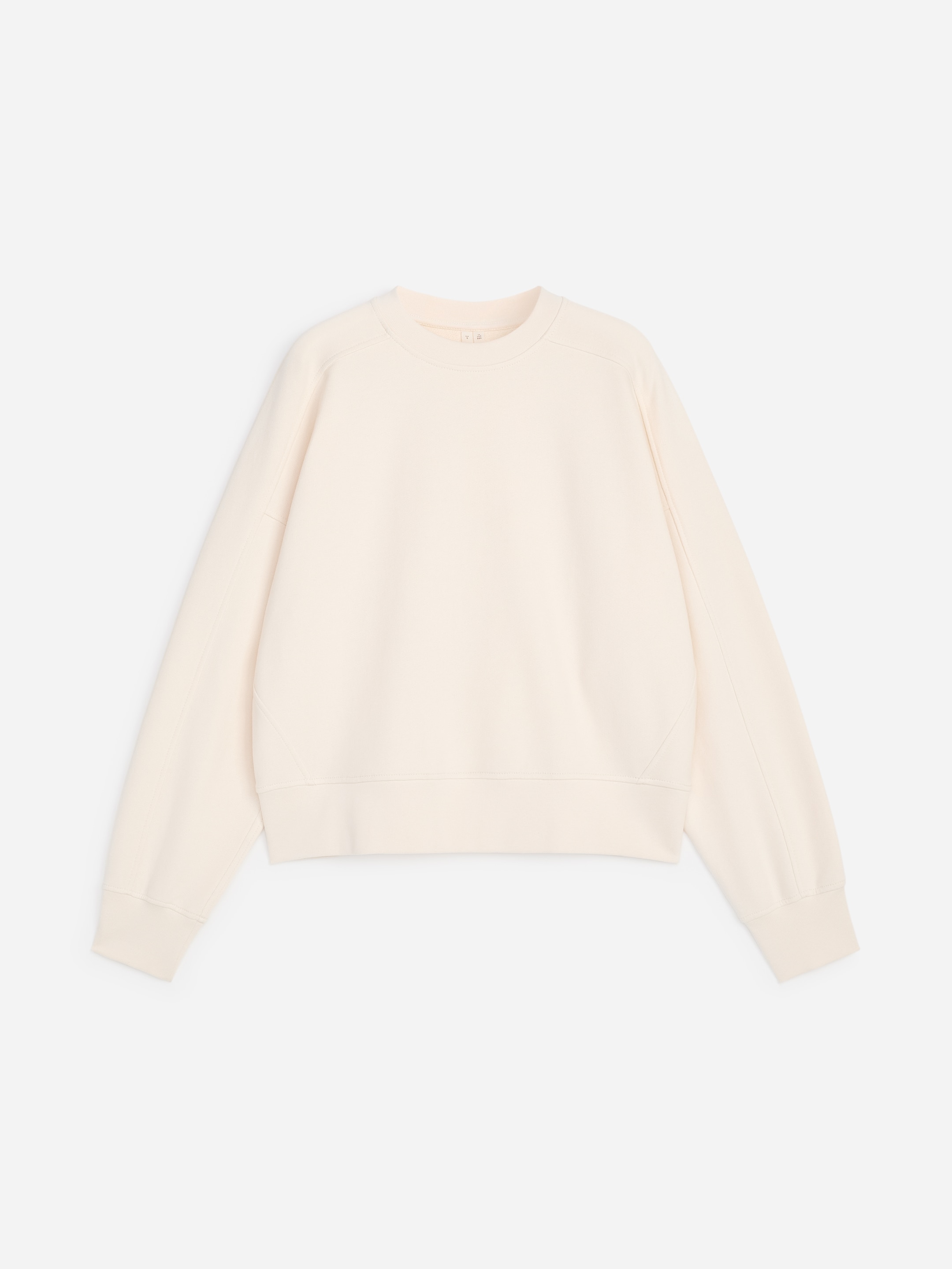 Terry Cotton Sweatshirt-#E9E2D6-19660