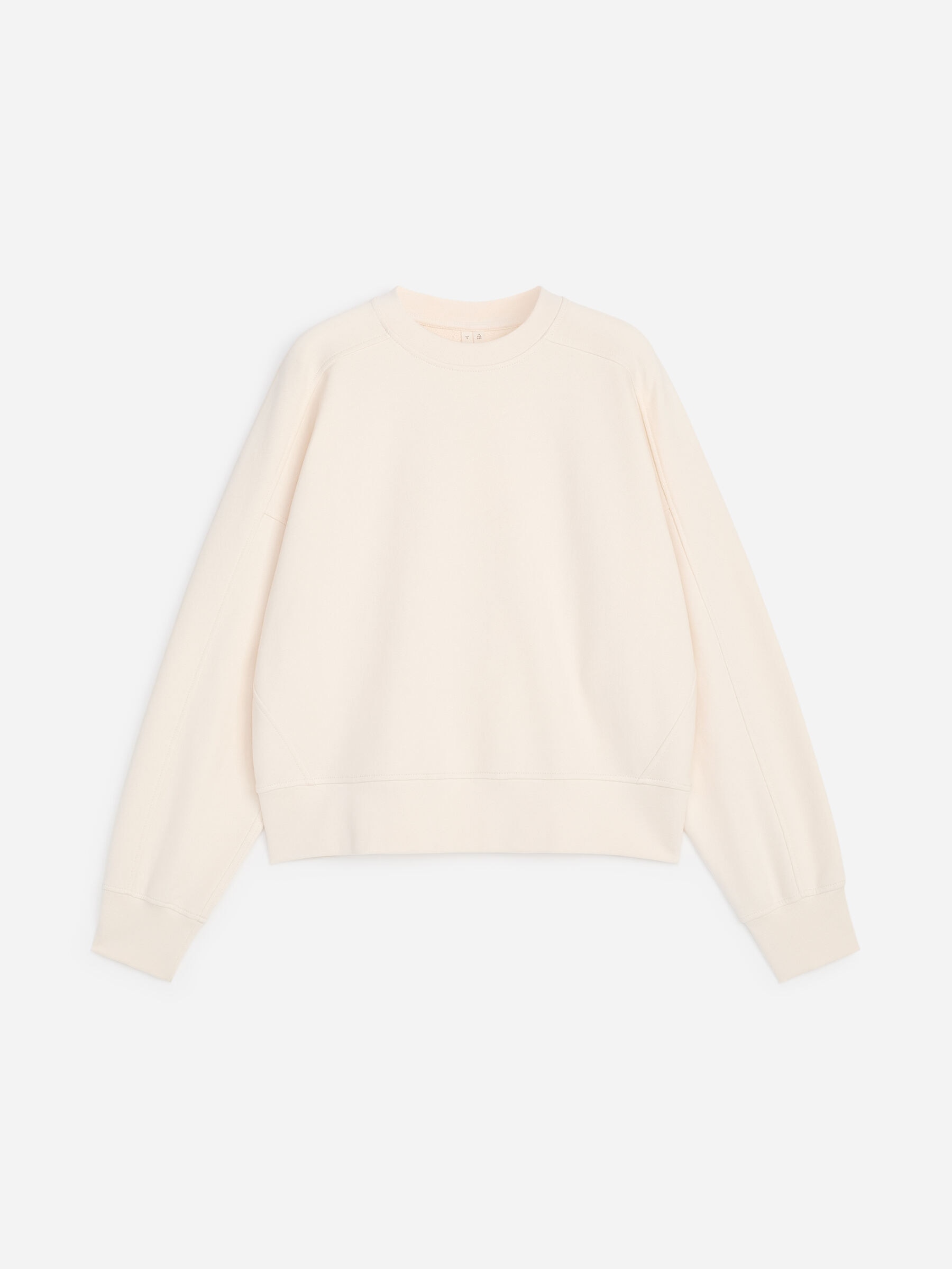 Terry Cotton Sweatshirt - Off-white - Relaxed fit - Women - StillMedia/DescriptiveStillLife - 1