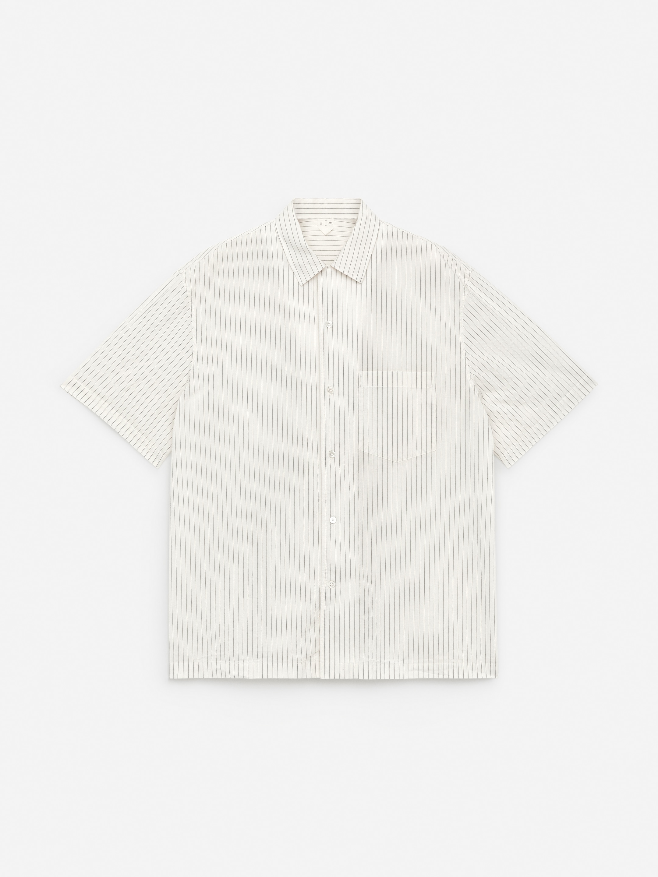 Visa större bild: Resortskjorta i bomull - Off-white/randig - HERR | H&M SE 5