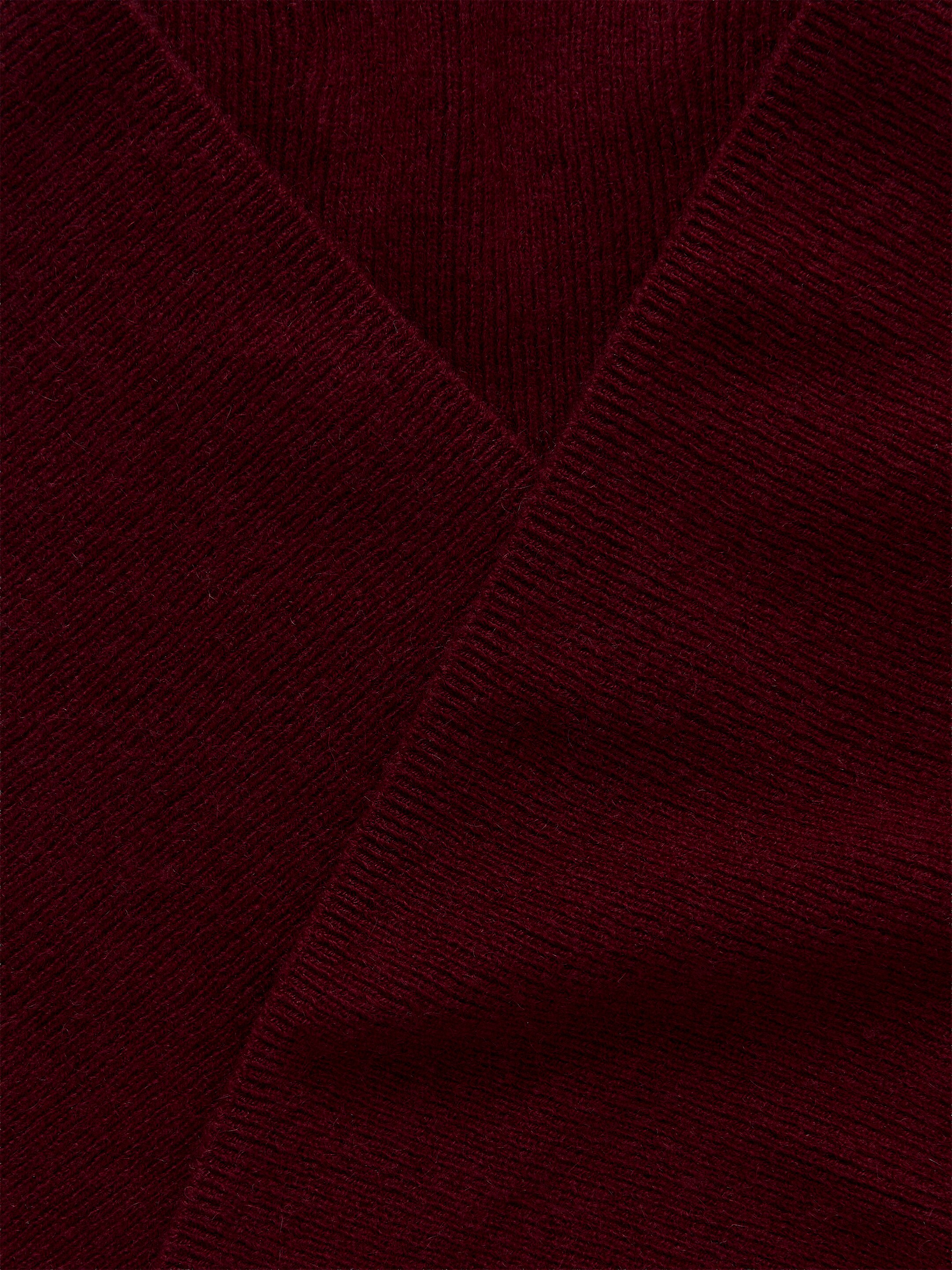 Ver imagem maior: Pure Cashmere Triangle Scarf - Burgundy - HOMEM | H&M PT 4