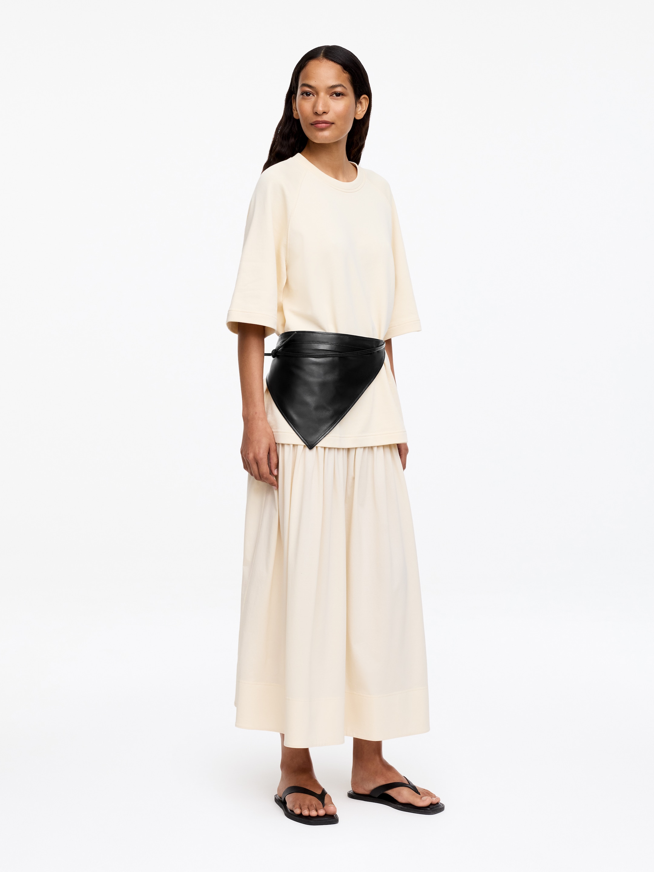 Triangle Leather Belt - Black - Women - StillMedia/Lookbook - 4