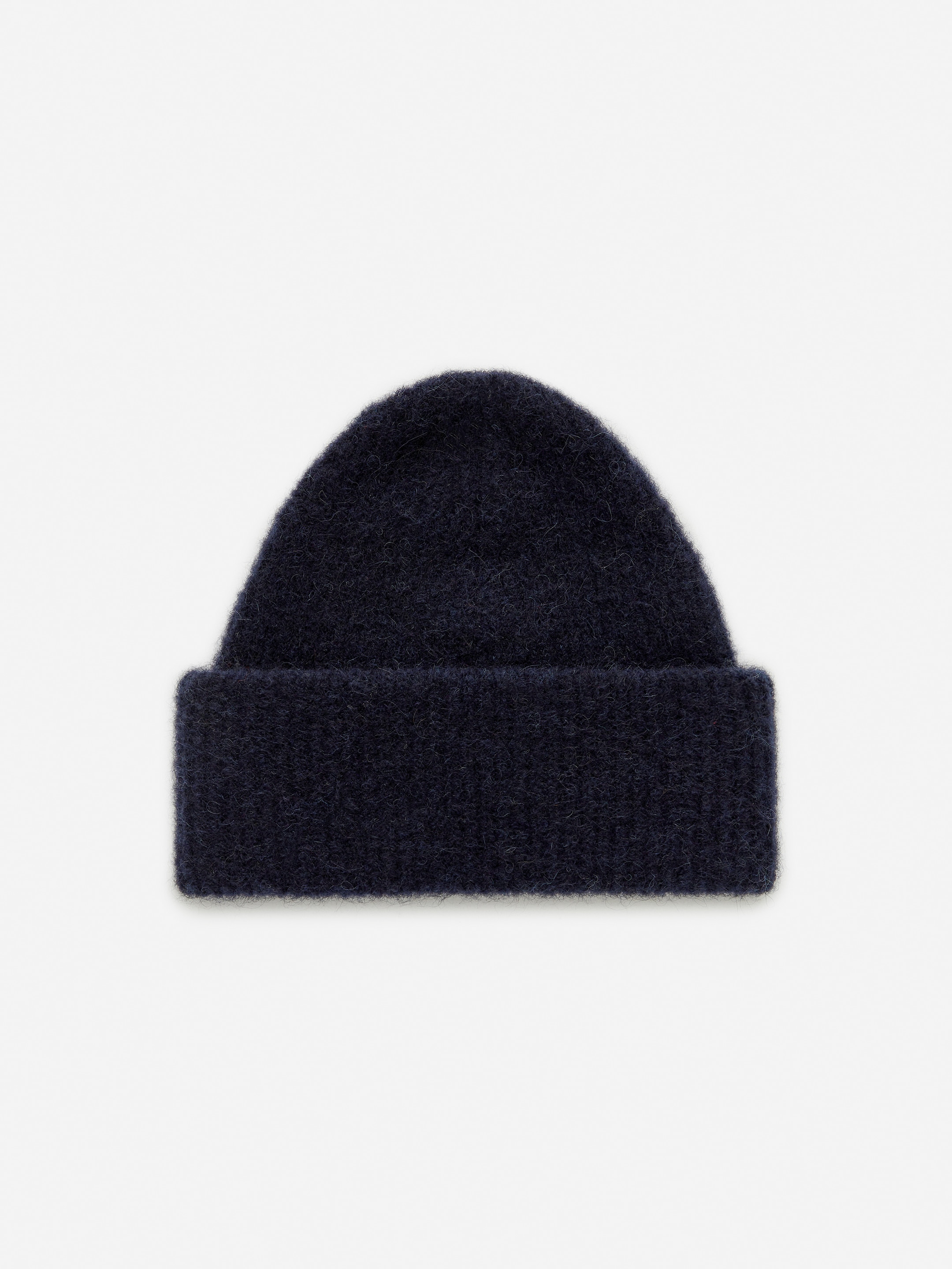Alpaca-Wool Blend Beanie - Dark Blue - Women - StillMedia/DescriptiveStillLife - 3